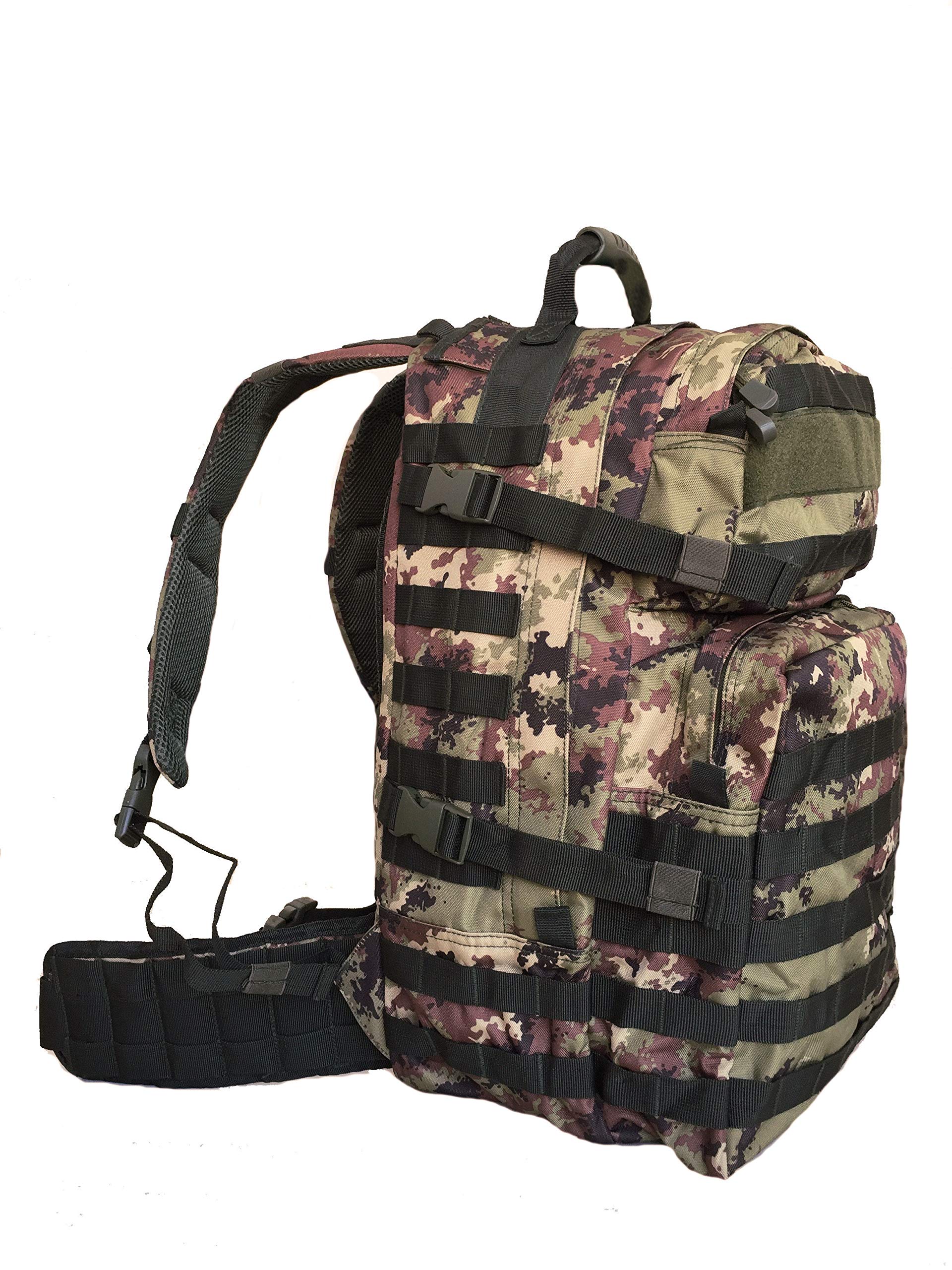 ALGI Zaino Militare Tattico Medium 45 Litri Vegetato Mimetico