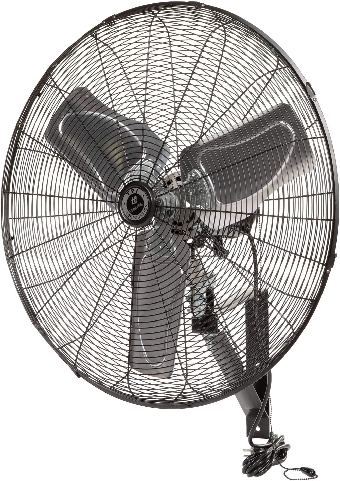 TPI Corporation CACU-24-W Commercial Circulator, Wall Mount Fan - Single Phase 120 Volt, Aluminum Blade Ventilation Fan. Commercial Wall Fans