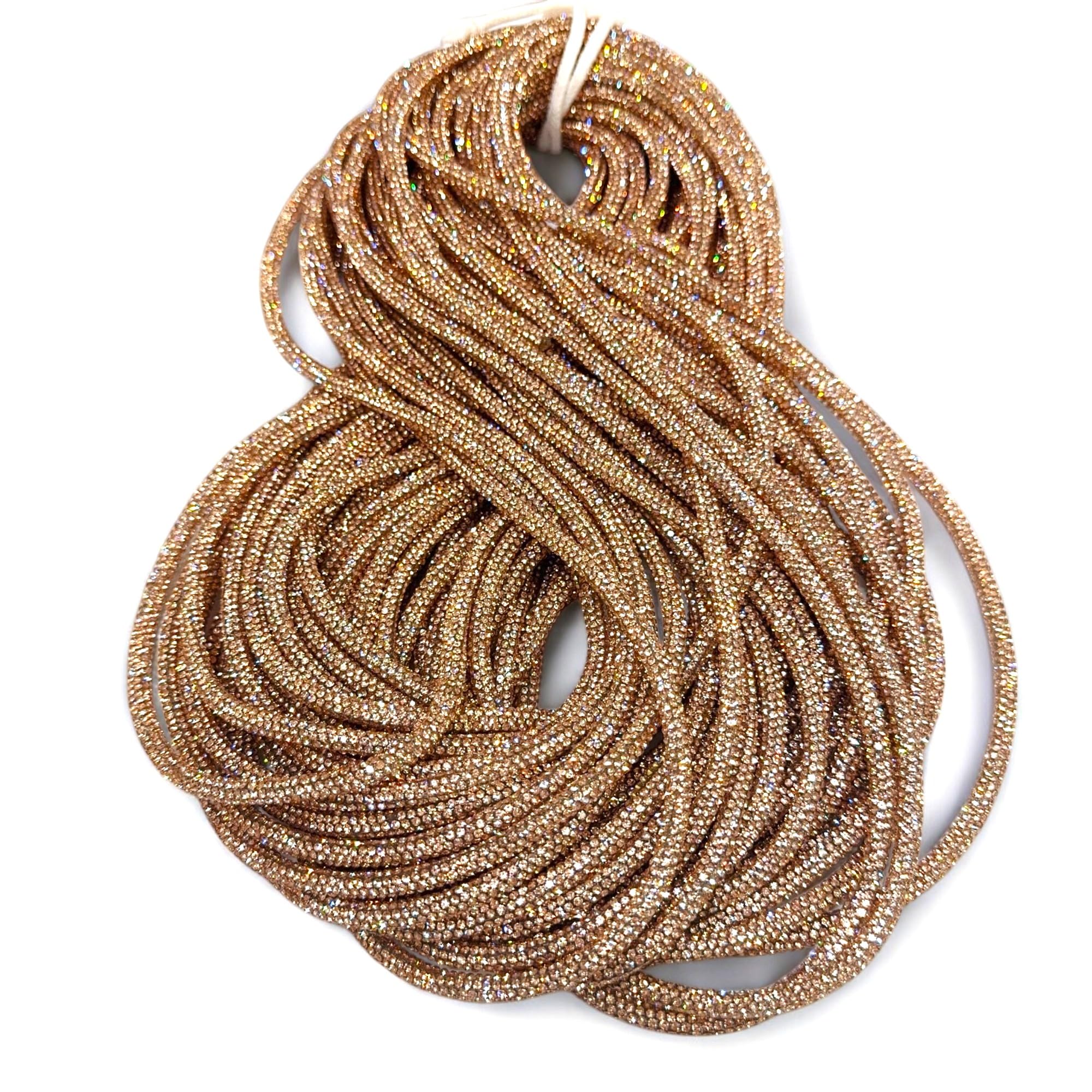 Cordón de estrás de silicona flexible de alta calidad para costura creativa de bolsos