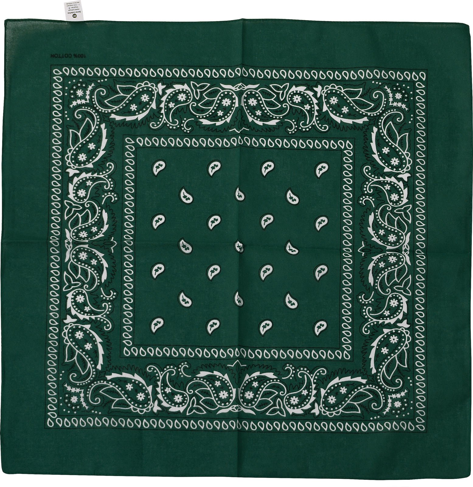 Harrys-Collection Unisex Bandana Bindetuch 100% Baumwolle (1 er 6 er oder 12 er Pack), Farbe:oliv