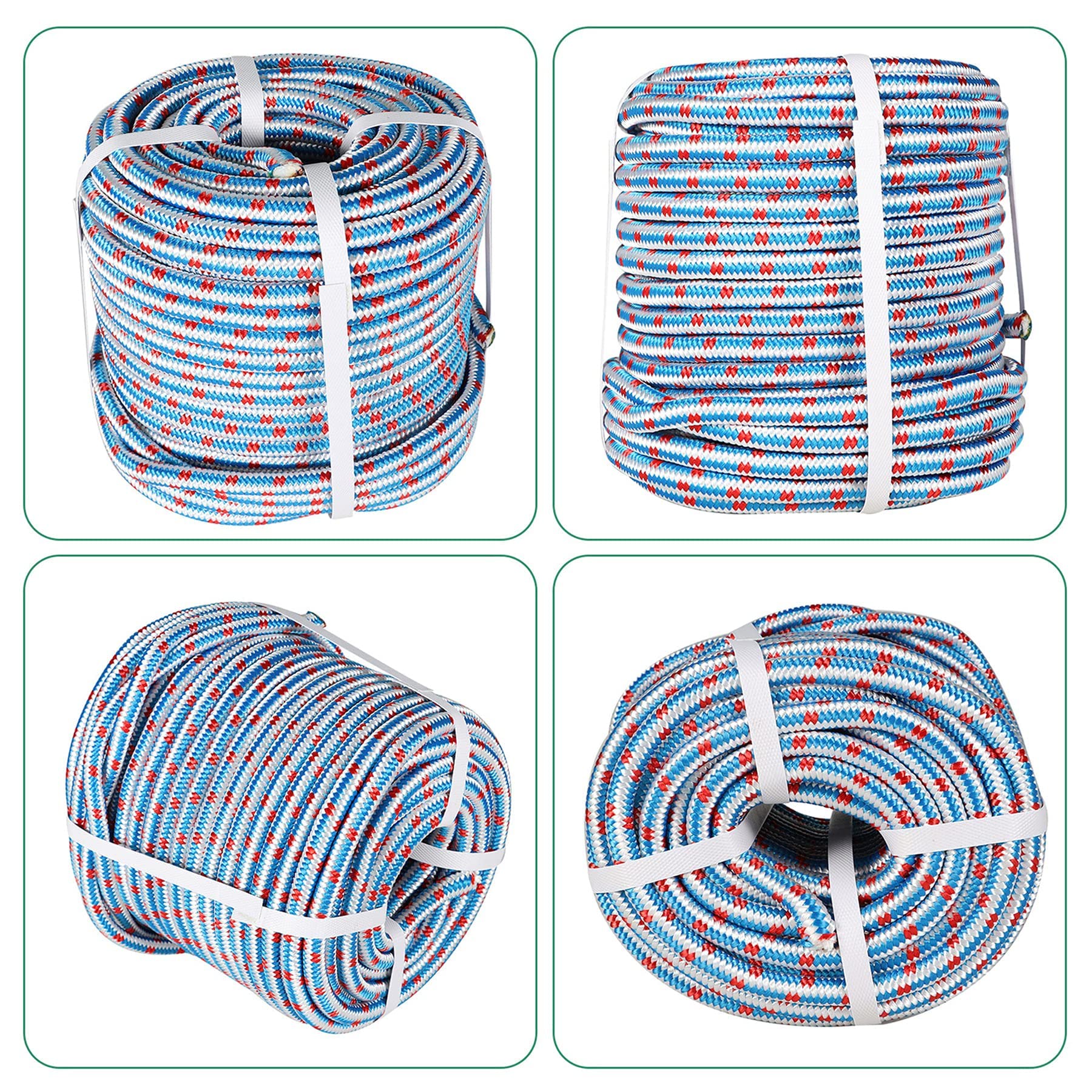 Polyester-Seil, 61 M Lang, 1,27 Cm Dick – Reissfest, Wetterbeständig Für Camping, Garten & Marine