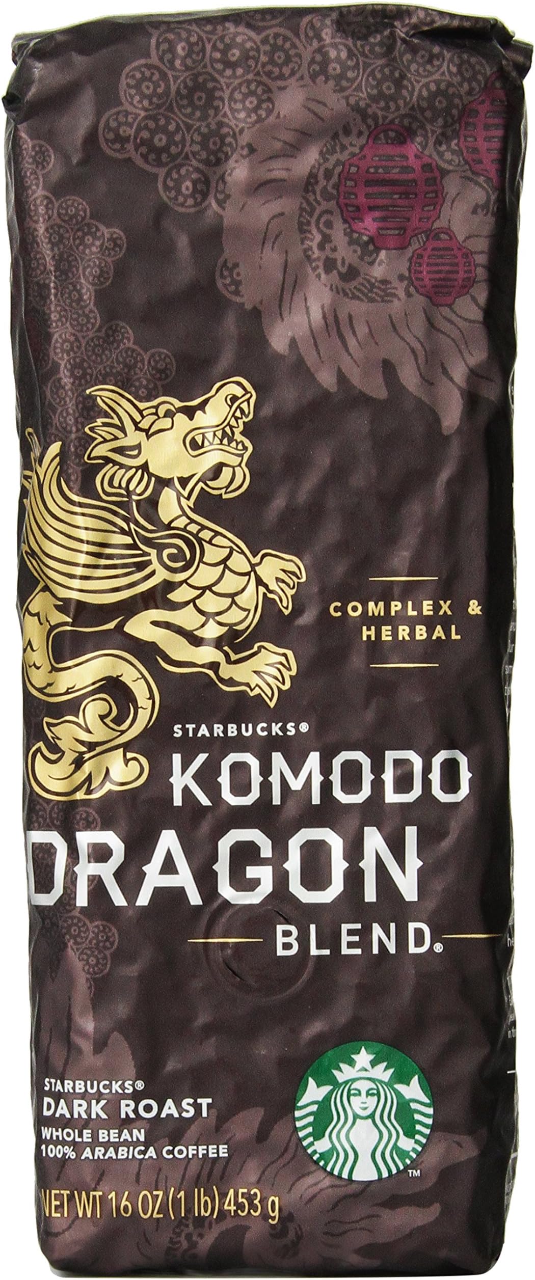 Komodo Dragon Blend®, Whole Bean Coffee (1lb)