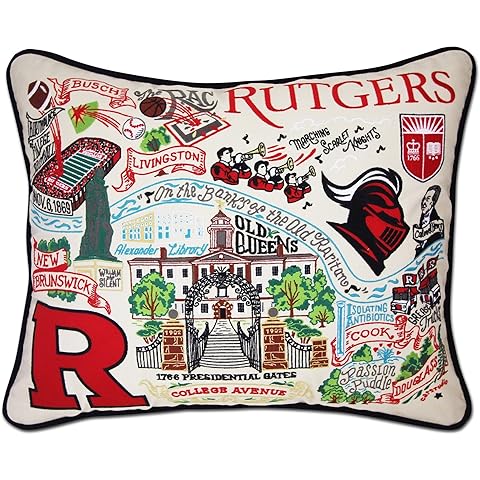 Catstudio Rutgers University Collegiate Embroidered Decorative Throw Pillow