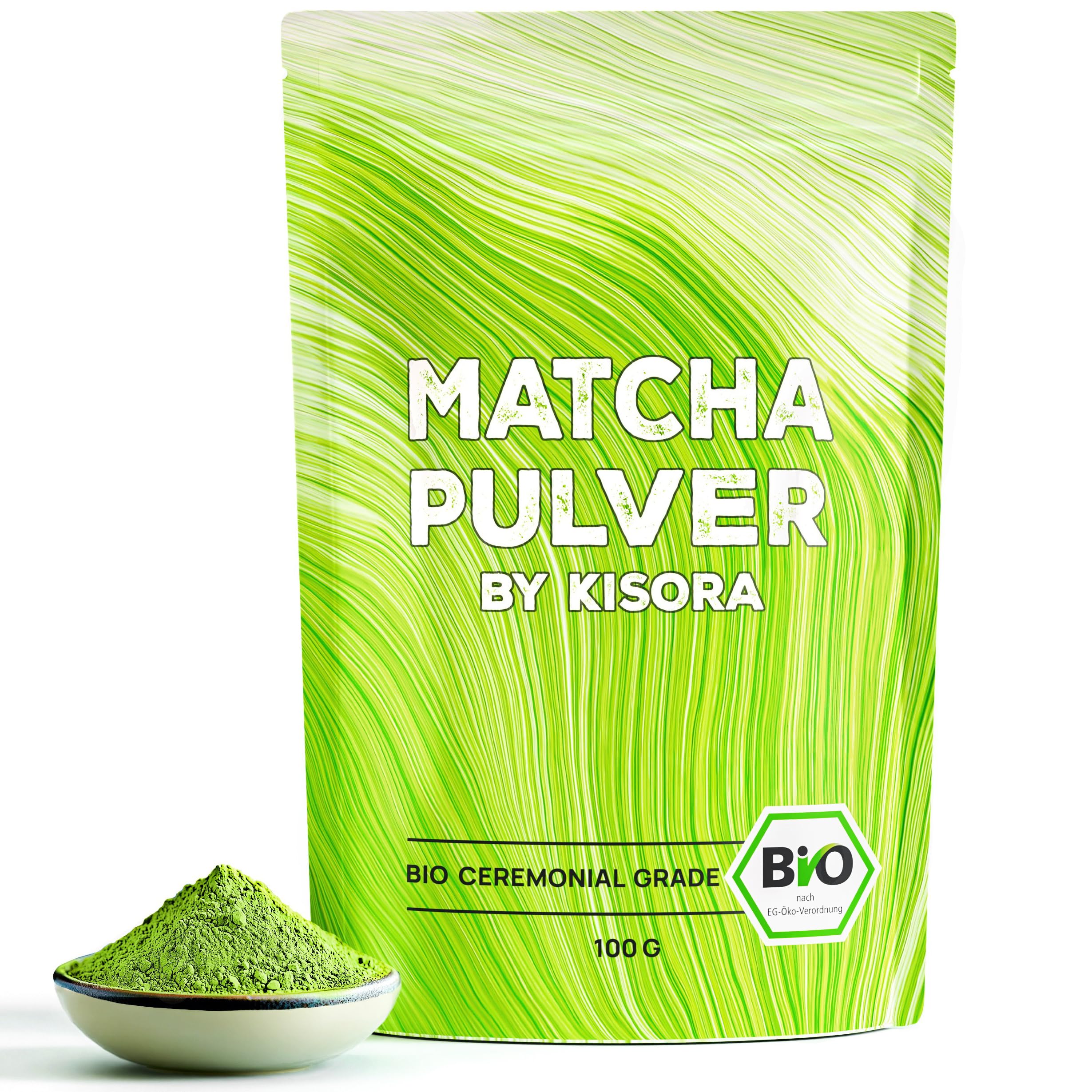 Ceremonial Matcha BIO Qualität 100g Grüntee 100% Organic Grüntee Matcha Pulver