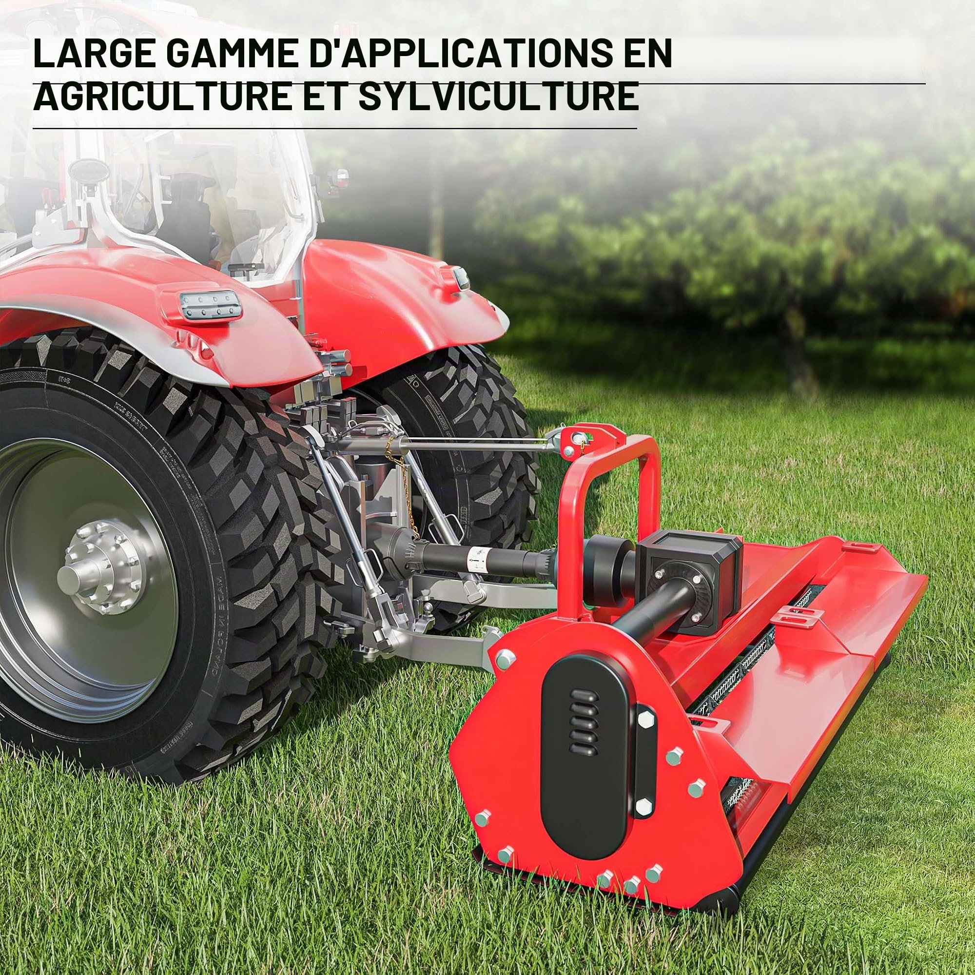 WilTec Arbre de Transmission T5 Cardan 700mm 620Nm 540 TR/Min 54kW (74CV) 2X 1 3/8" 6 Dents Prise Force