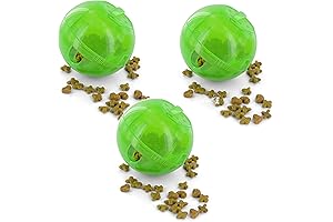 PetSafe SLIMCAT Green Meal Dispensing Cat Toy (3-Pack, Eggsercizer Size)