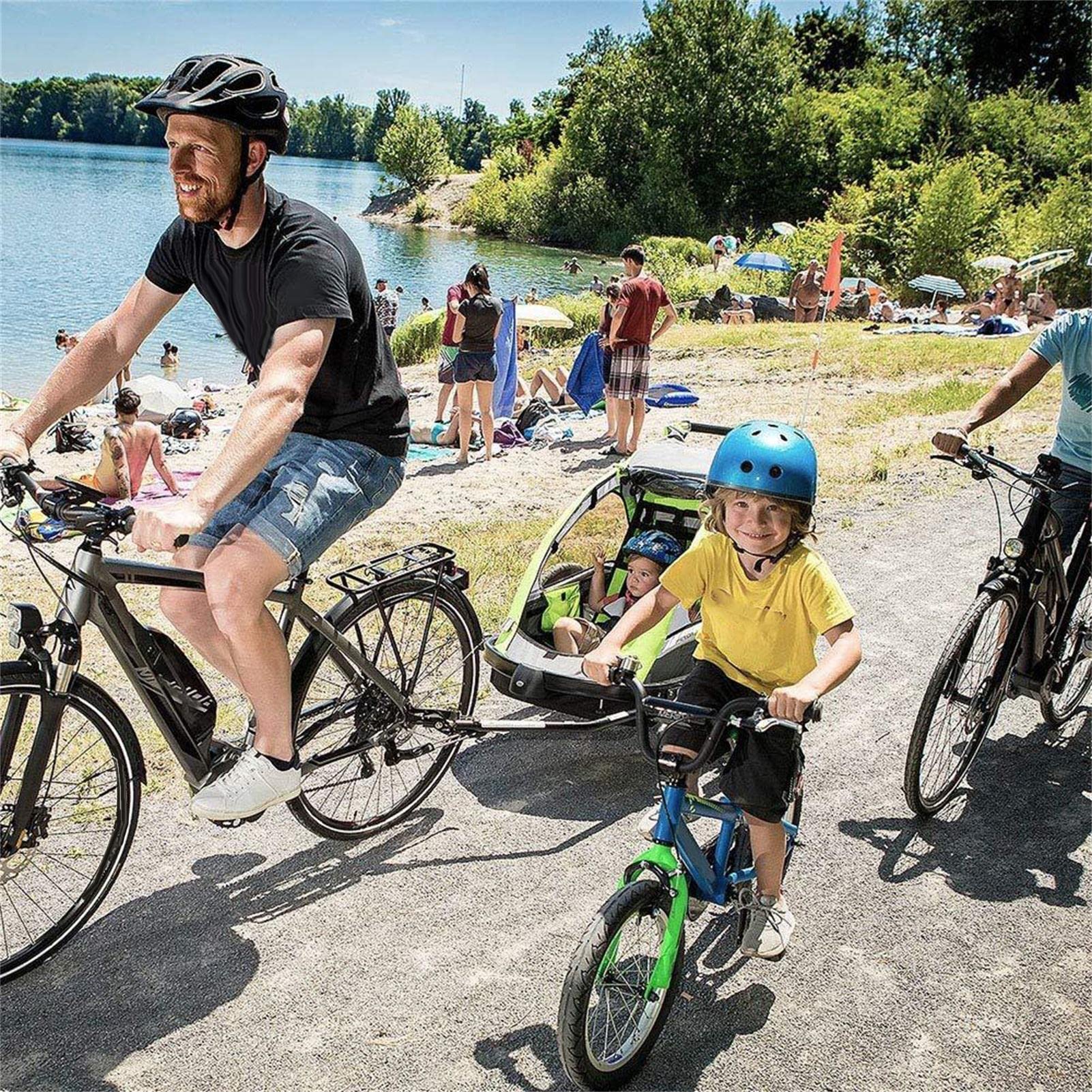 5 Przystawka do przyczepki rowerowej do roweru, Akcesoria do adapterów rowerowych, Zaczep rowerowy Zaczep do przyczepy rowerowej ? ?cznik do przyczepki rowerowej Adapter do mocowania K?towe