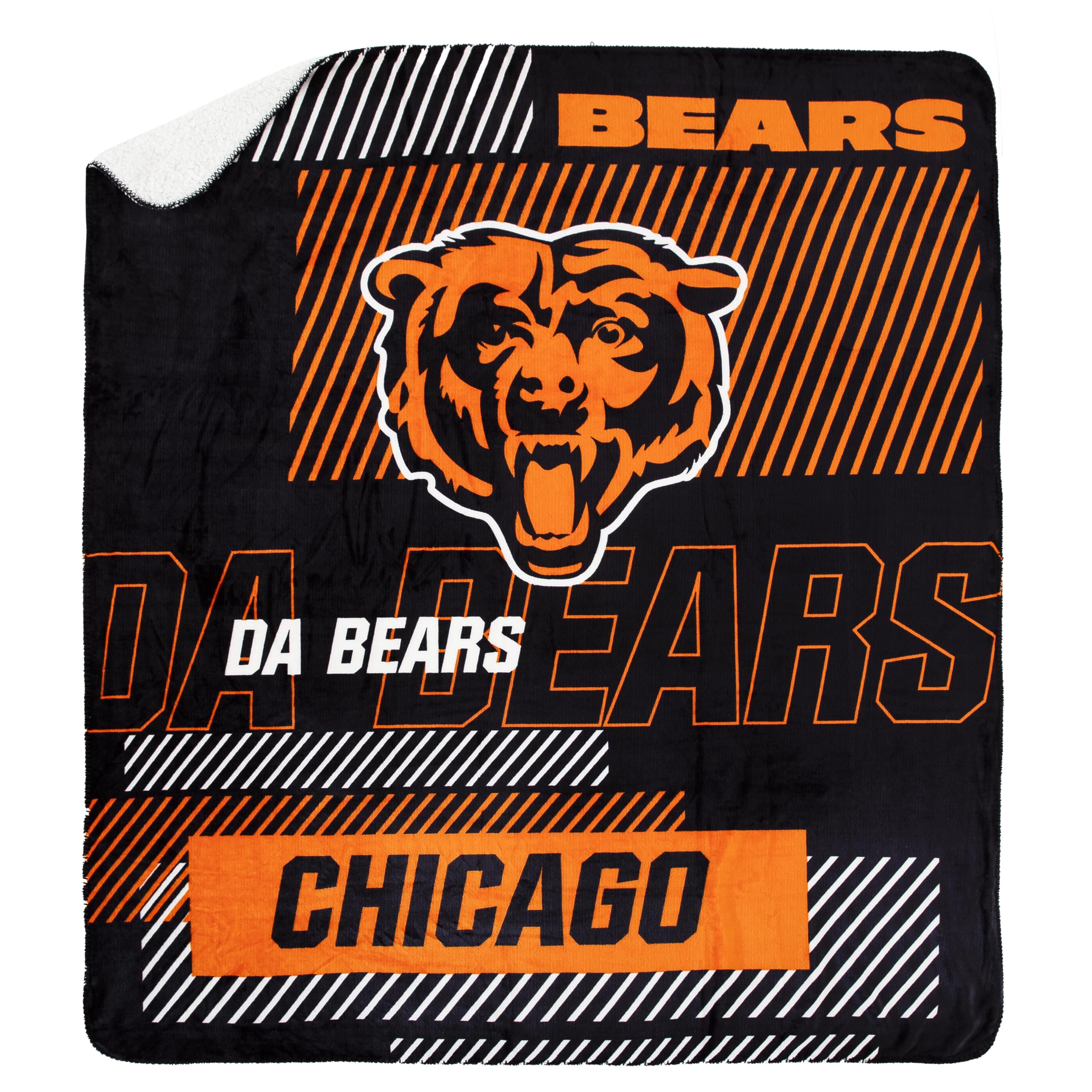 NORTHWEST NFL Mid Range 60 X 70 Cloud Throw, Chicago Bears