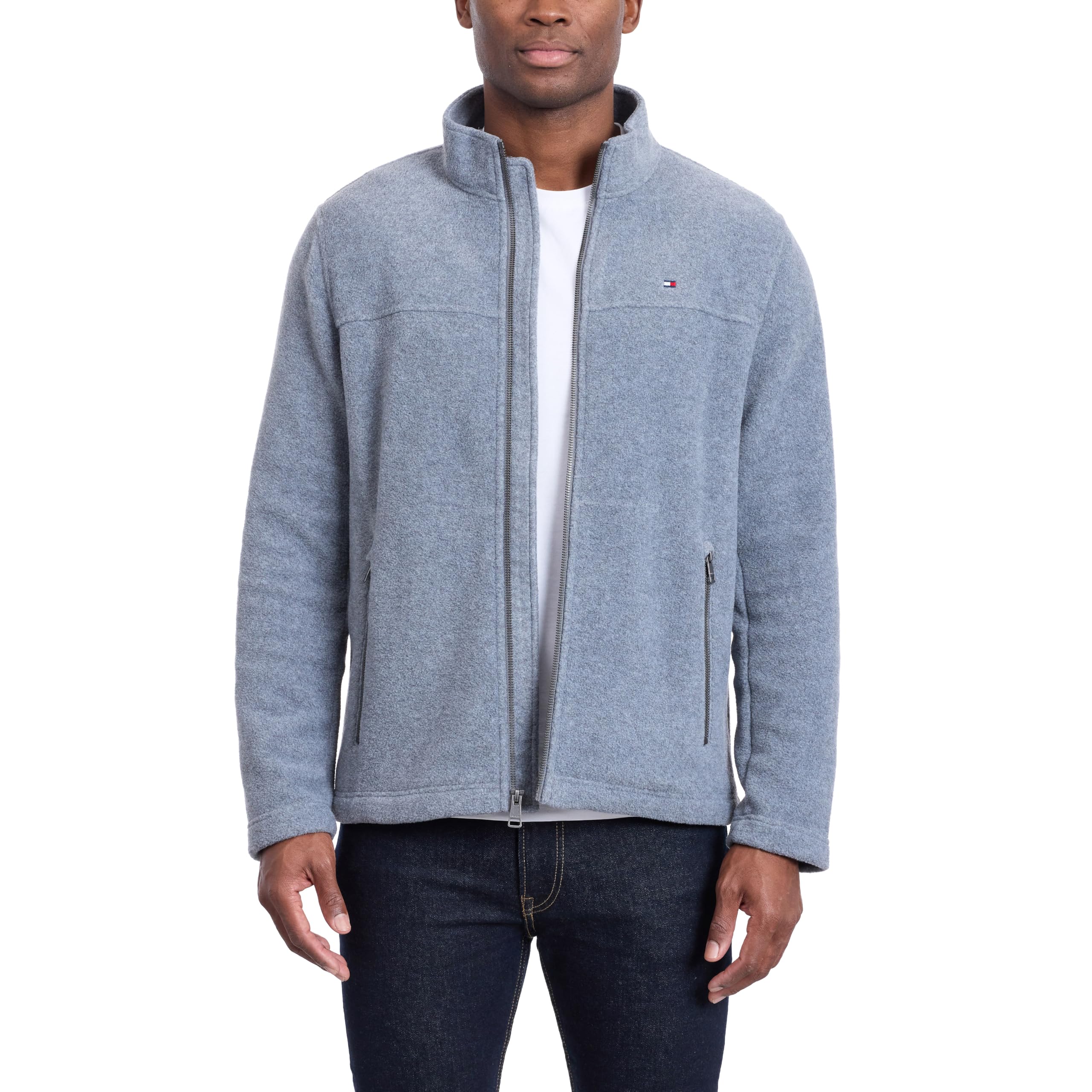 Tommy Hilfiger Herren Lightweight Polar Fleece Jacket Fleecejacke (1er Pack)