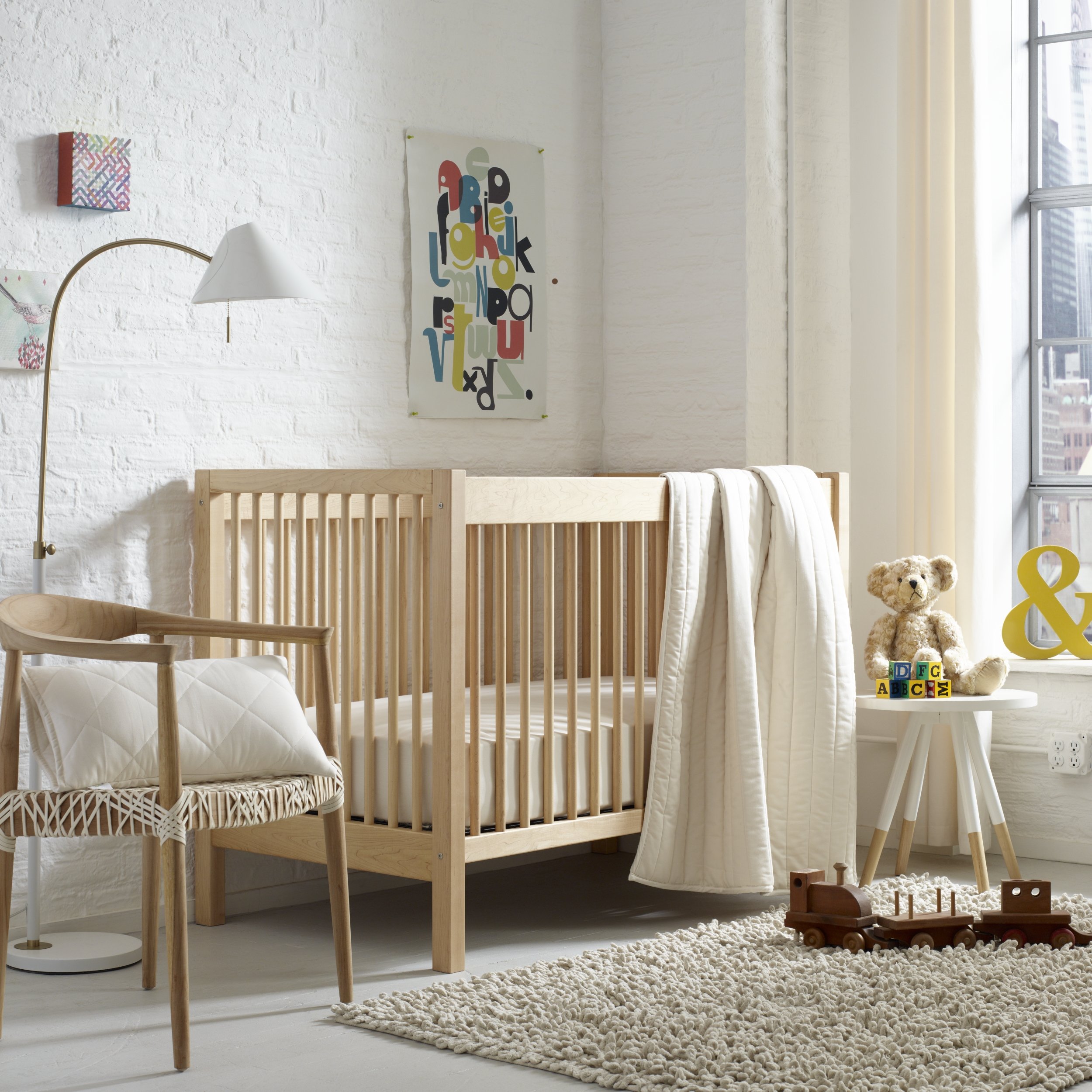 Greenbuds Ivory Organic Cotton Crib Fitted Sheet