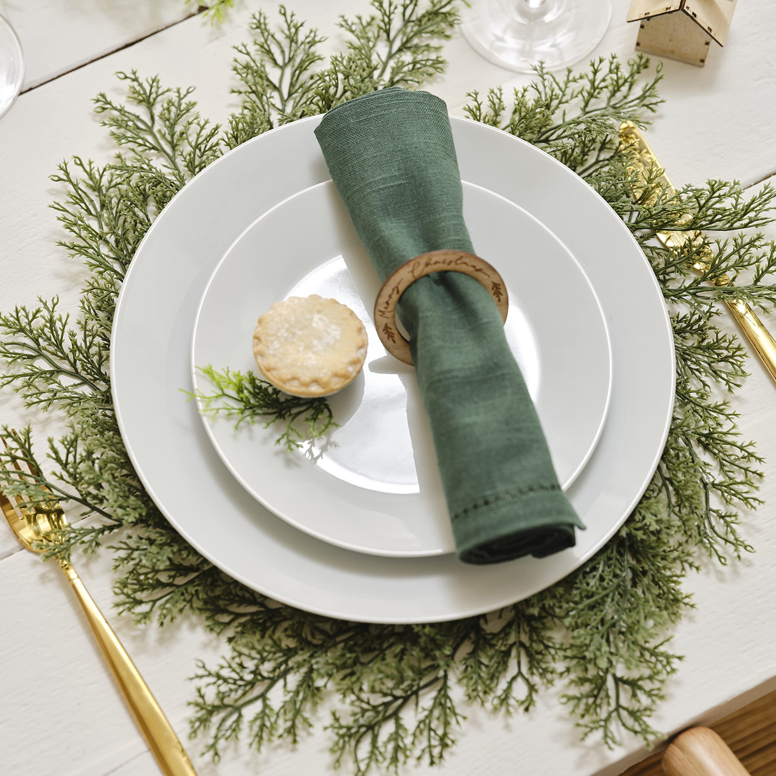 Ginger Ray Foliage Christmas Place Mat Table Decoration, Pack of 4, RUS-102