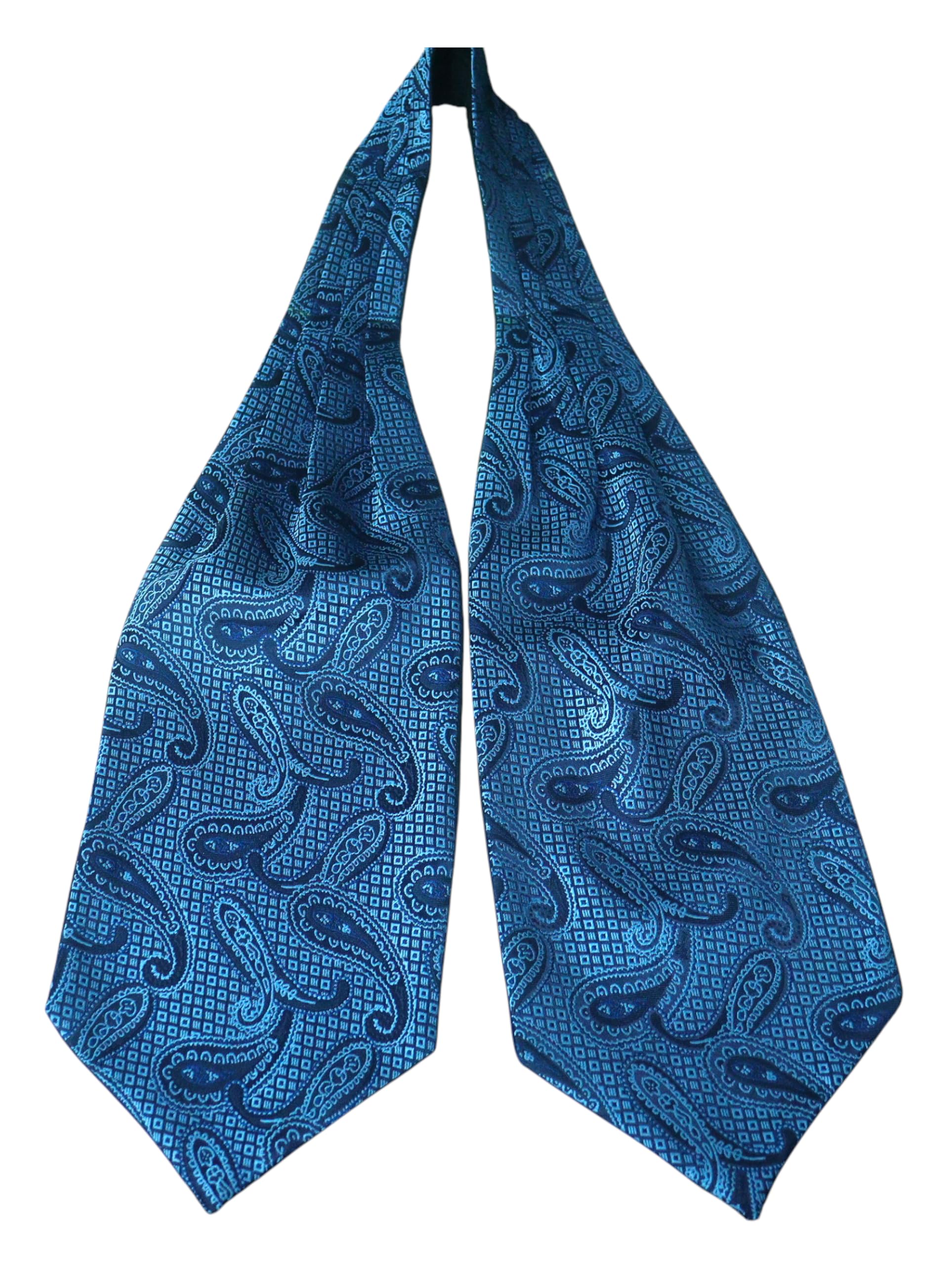 aachino Luxury Paisley Micro Silk Ascot Tie for Men - Premium Italian Style Cravat | Formal & Casual Neckwear for Weddings, Parties, and All Seasons | Elegant Men's Fashion Accessory-picture-14