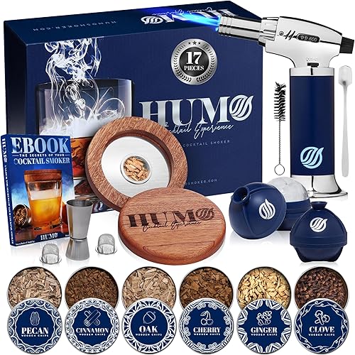 Kit de ahumador de cóctel con antorcha, kit de cóctel a la antigua, kit de ahumador de whisky, regalos de whisky para hombres, regalos de bourbon