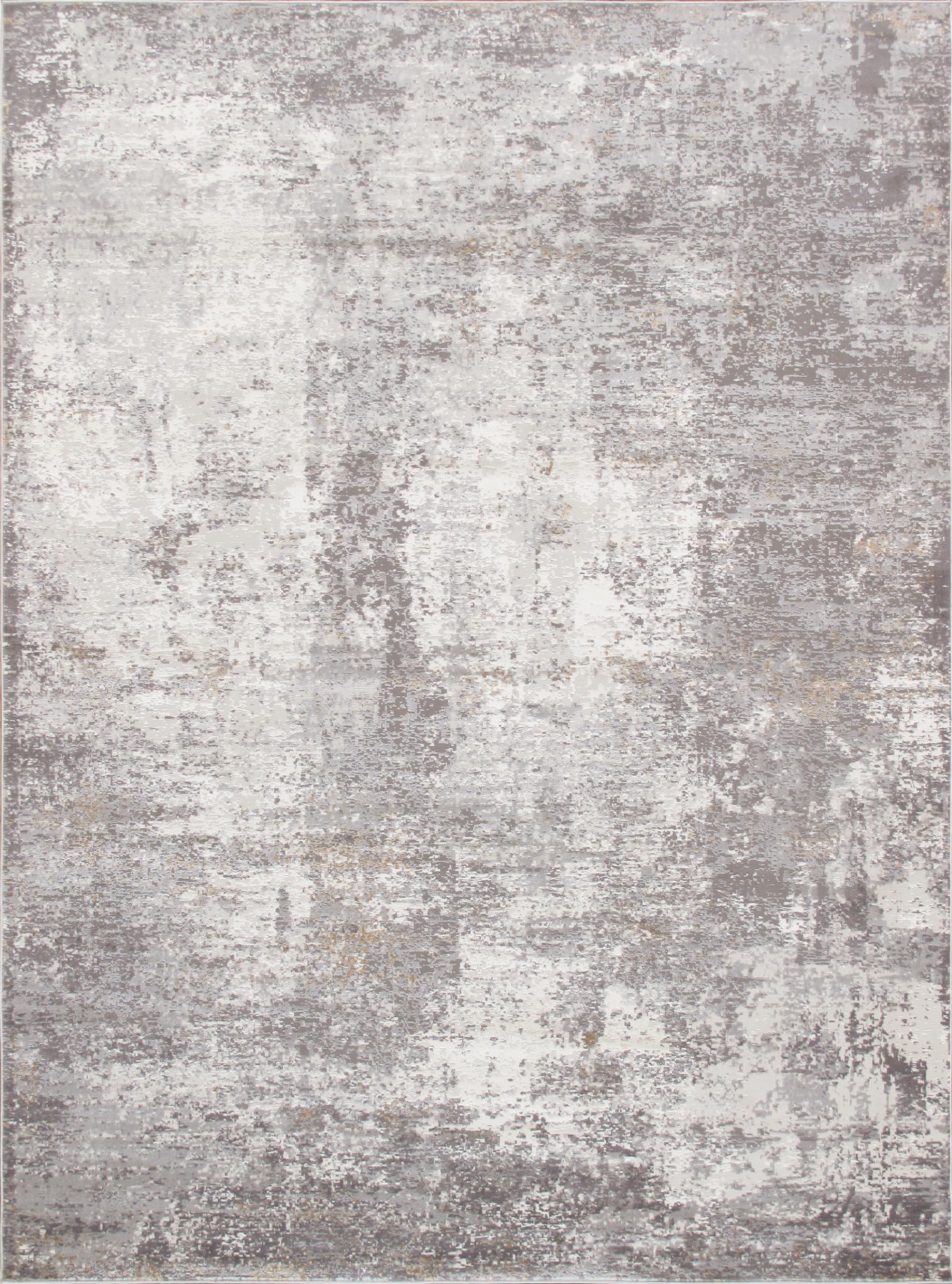 Pasargad Home Turkish Stella Design Power-Loomed L. Grey/L. Grey Abstract Area Rug- 8' 6'' X 11' 6''