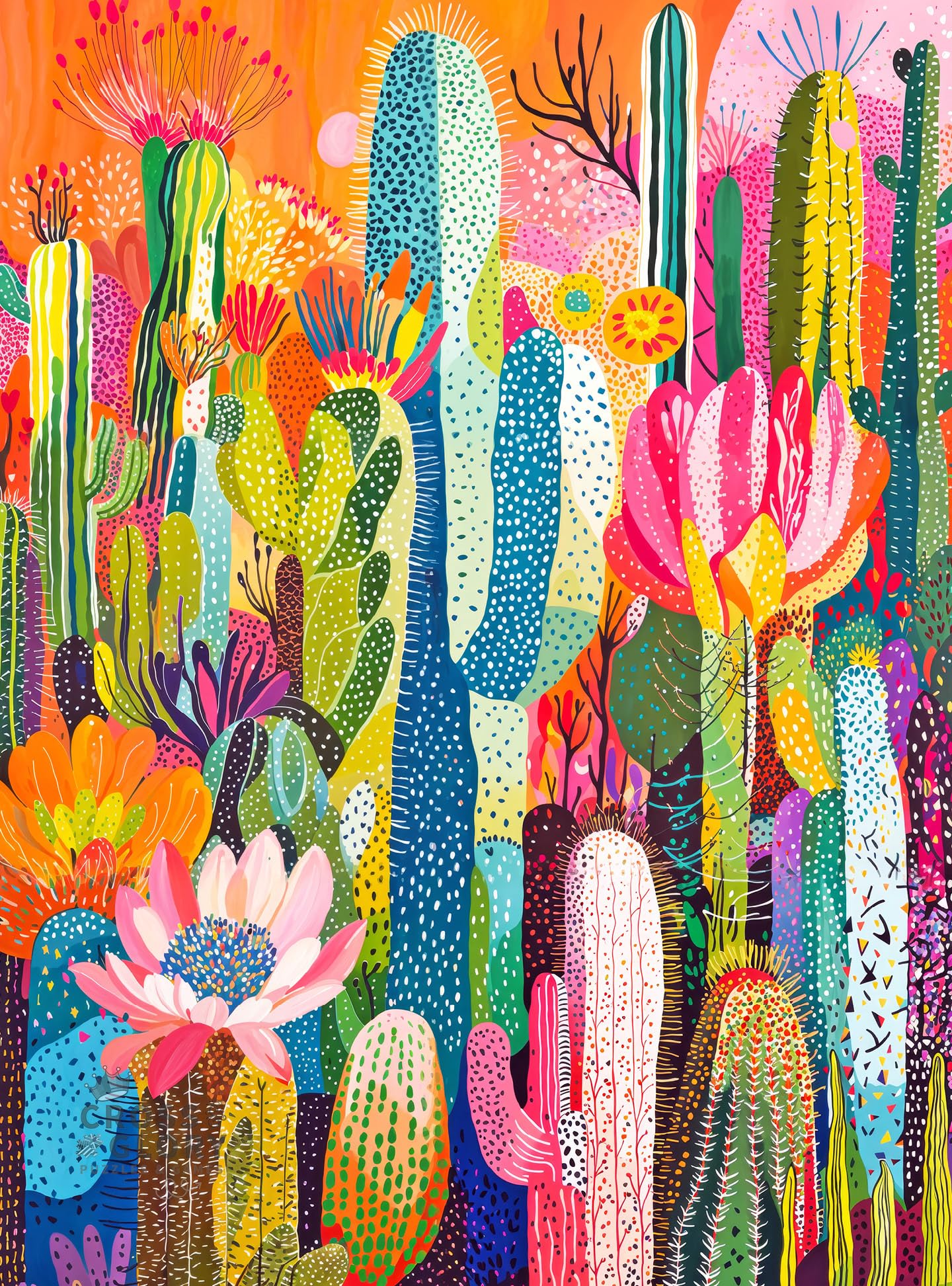 1000 Piece Jigsaw Puzzles for Adults | Cactus Inferno