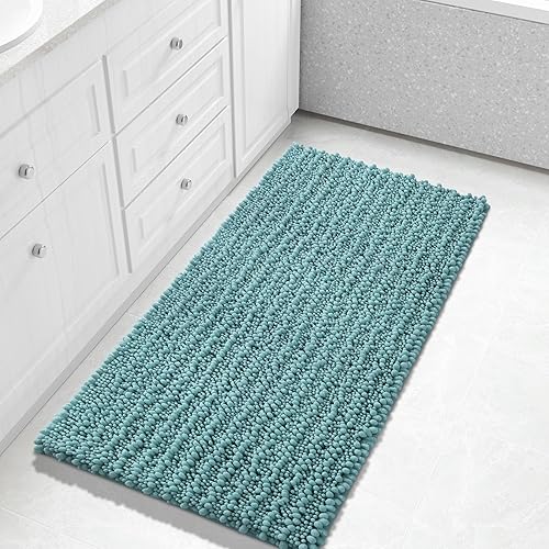 Miniatura 65 de Yimobra Alfombras de baño grandes antideslizantes lavables de 36 x 24 pulgadas, tapete de baño de chenilla ultra suave y absorbente, alfombra de