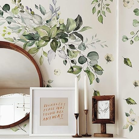 RoomMates Watercolor Floral Peel and Stick Wall Decals