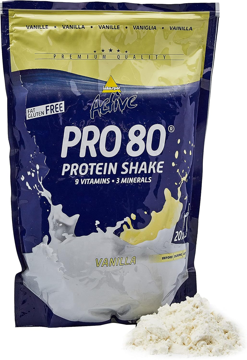 Inkospor ACTIVE Pro 80 Shake protéiné Définition Tonification et Perte de Poids Vanille sachets