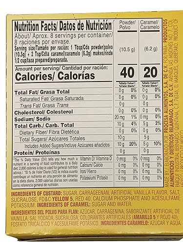 Miniatura 2 de D Gari paquete de 2 Flan 4.7oz, Preparar con leche, aperitivos rápidos, postre de vainilla, gelatina, mezcla, México, polvo