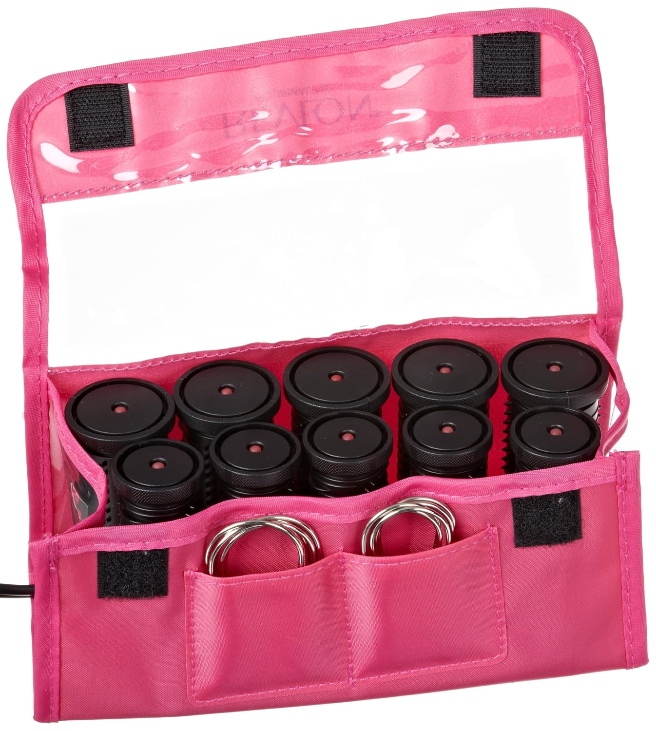 REVLON, CurlstoGo Piece Travel Hot Rollers, Pink, 10 Count