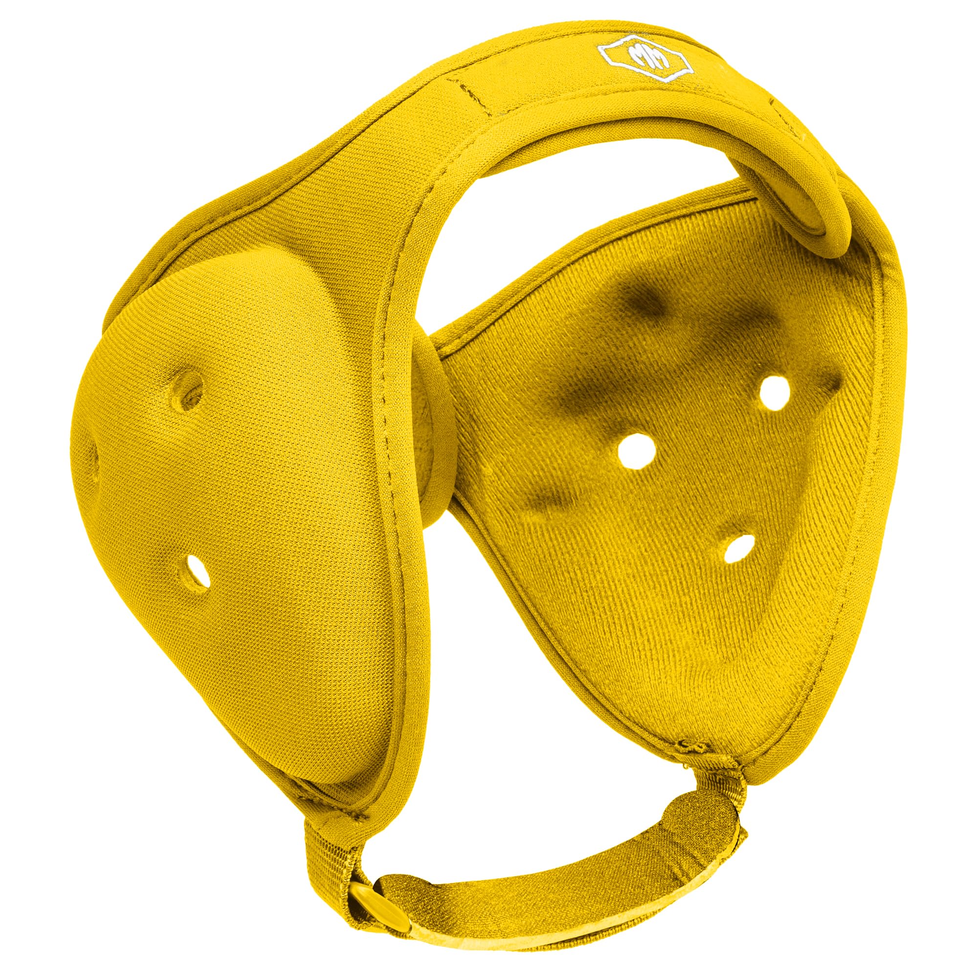 Matman Dynasty Youth Wrestling Headgear – Kids Soft & Comfortable Protective Ear Guards for Wrestling, BJJ & MMA (Gold)