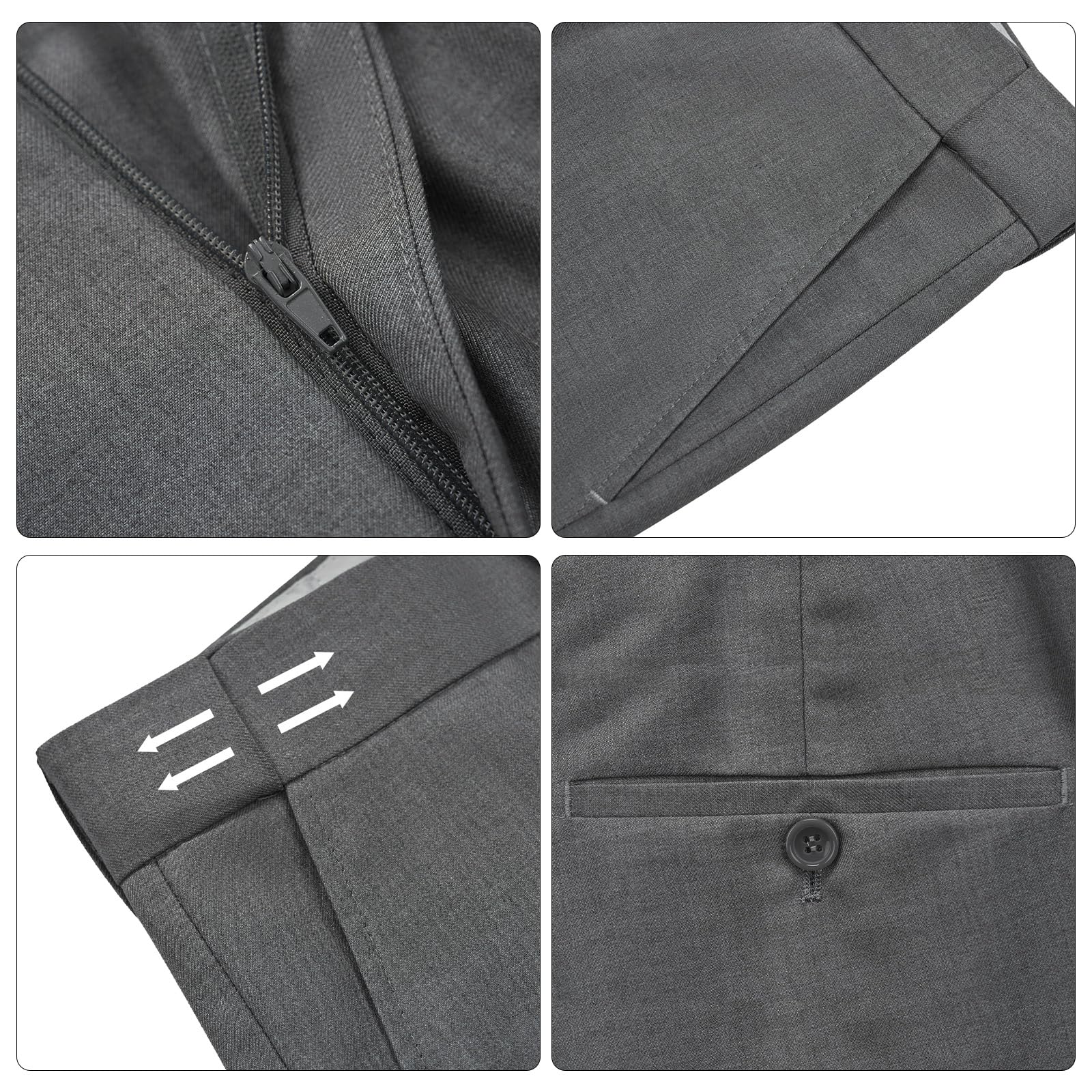 Trajes para Hombre de 2 Piezas Slim Fit Vestido de Novia Traje de un Botón Suits de Negocios Chaquetas Pantalones