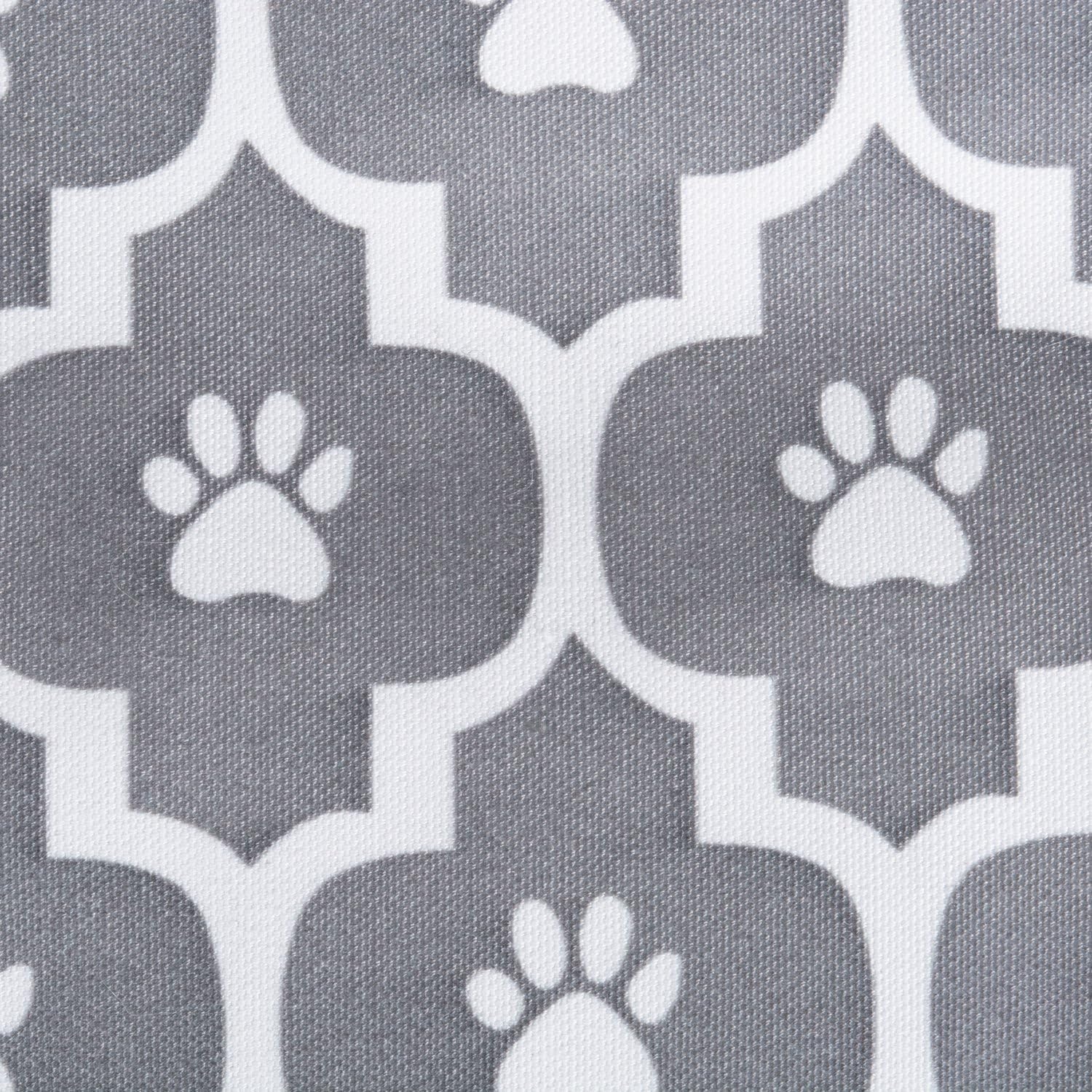 review Bone Dry Border Cushion Padded Pet Mat, Medium - 20 x 28, Rectangle Lattice Gray Mat