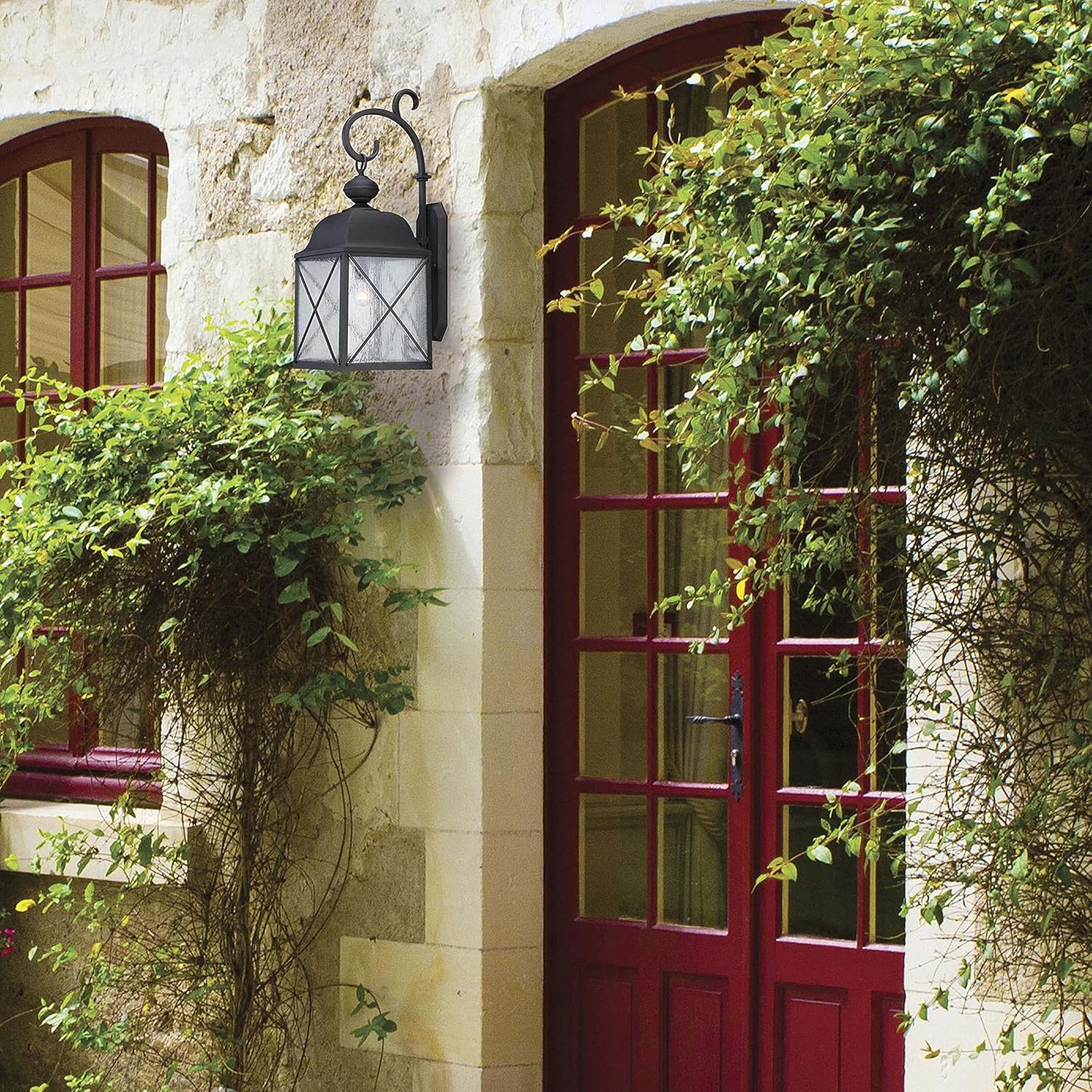 Suреr Chеар 🛒 Nuvo Lighting 60/5622 Wingate Medium One Light Lantern 100-watt A19 Outdoor Porch and Patio Lighting with Clear Seeded Glass, Textured Black 70% оƒƒ Dіѕсоunt Nuvo Lighting 60/5622 Wingate Medium One Light Lantern 100-watt A19 Outdoor Porch and Patio Lighting with Clear Seeded Glass, Textured Black