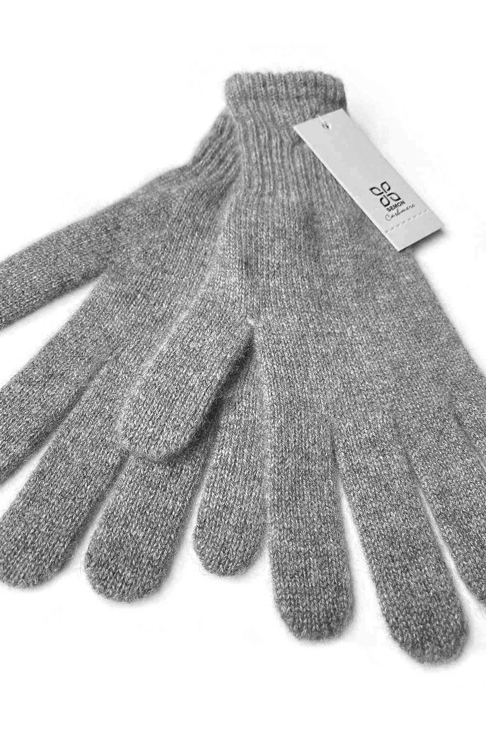 Damen-Set aus 100 % reinem Kaschmir, Schal und Handschuhe, passende Beanie-Mütze, Handschuhe und Schal, 3-teiliges Set, 3-in-1-Winter-Strick-Set, Damen, einfarbig, warm, 3-teiliges Geschenk