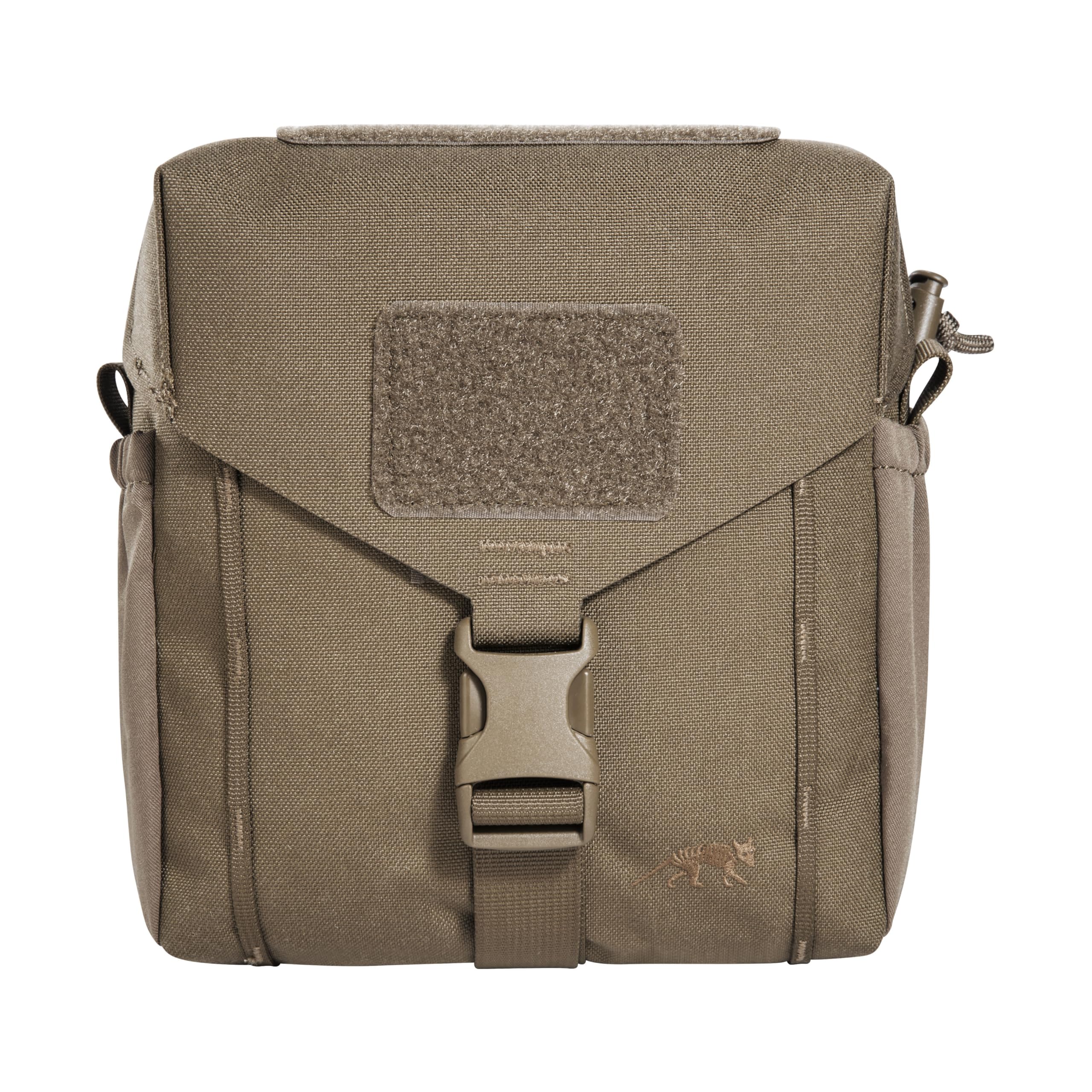 Tasmanian Tiger TT Modular Pouch Set VL – Lot De 4 Poches Filet Velcro – Tailles S/M/L Compressibles – Vert Olive – Polyvalentes Tactiques
