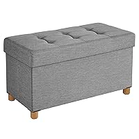 SONGMICS Cassapanca, Pouf Contenitore