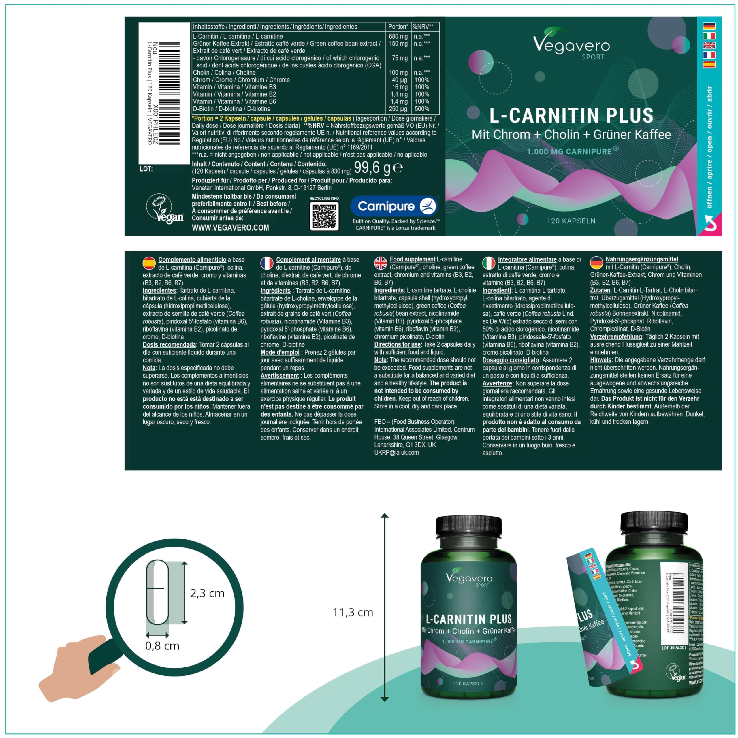 l carnitine tartrate when to take L-CARNITINA Complex | 1000 mg di CarniPure®