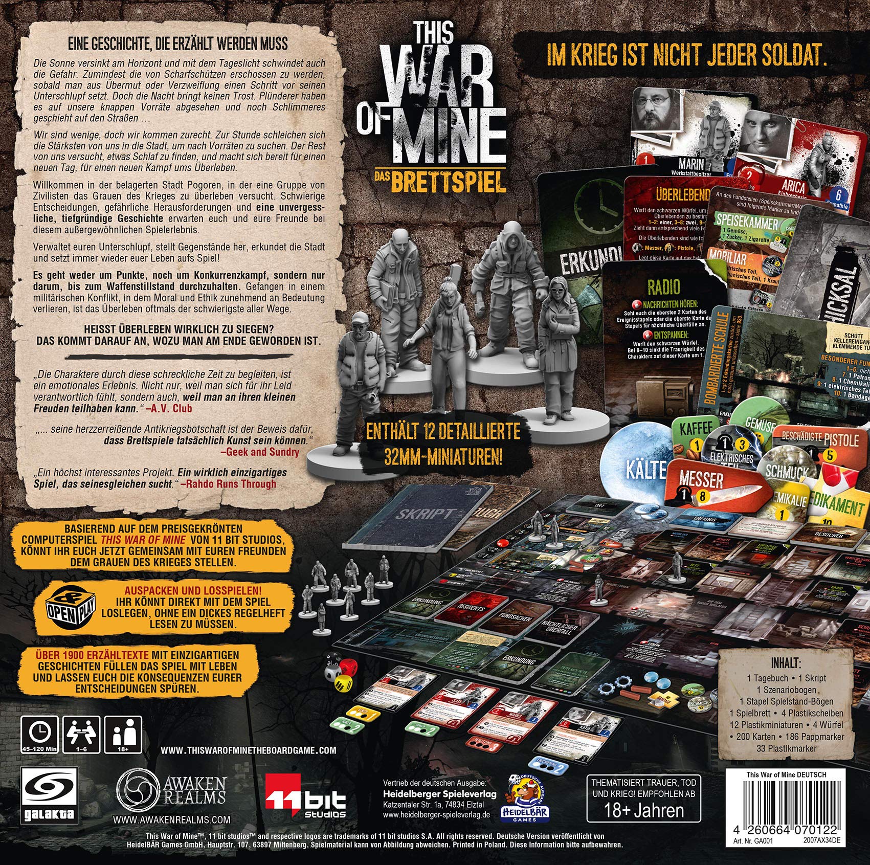 This War of Mine: Gra planszowa | Galakta | Niemiecki | Gra planszowa | dla 1-6 osób | od 18 lat