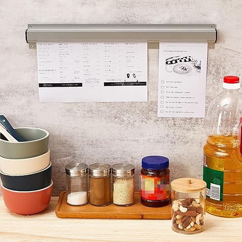 Miniatura 3 de Henoyso Soporte para boletos de restaurante de 16 pulgadas, soporte de recibos, soporte de aluminio para boletos de pedido, estante de cheques de