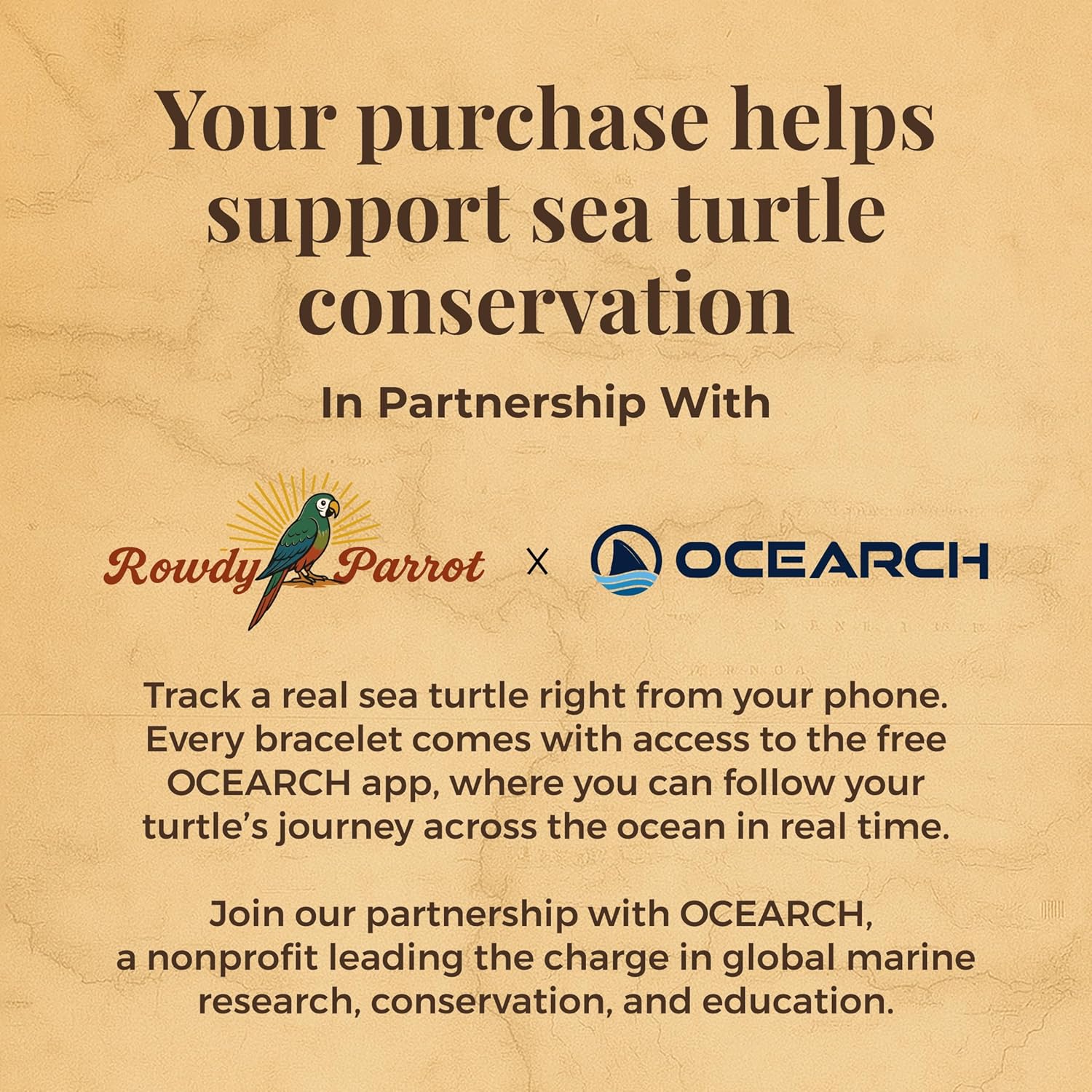 FlexTech Animal Tracking Rope Bracelet - Supports OCEARCH Ocean Conservancy - One Size Fits All - Waterproof, Sweatproof, Sunproof