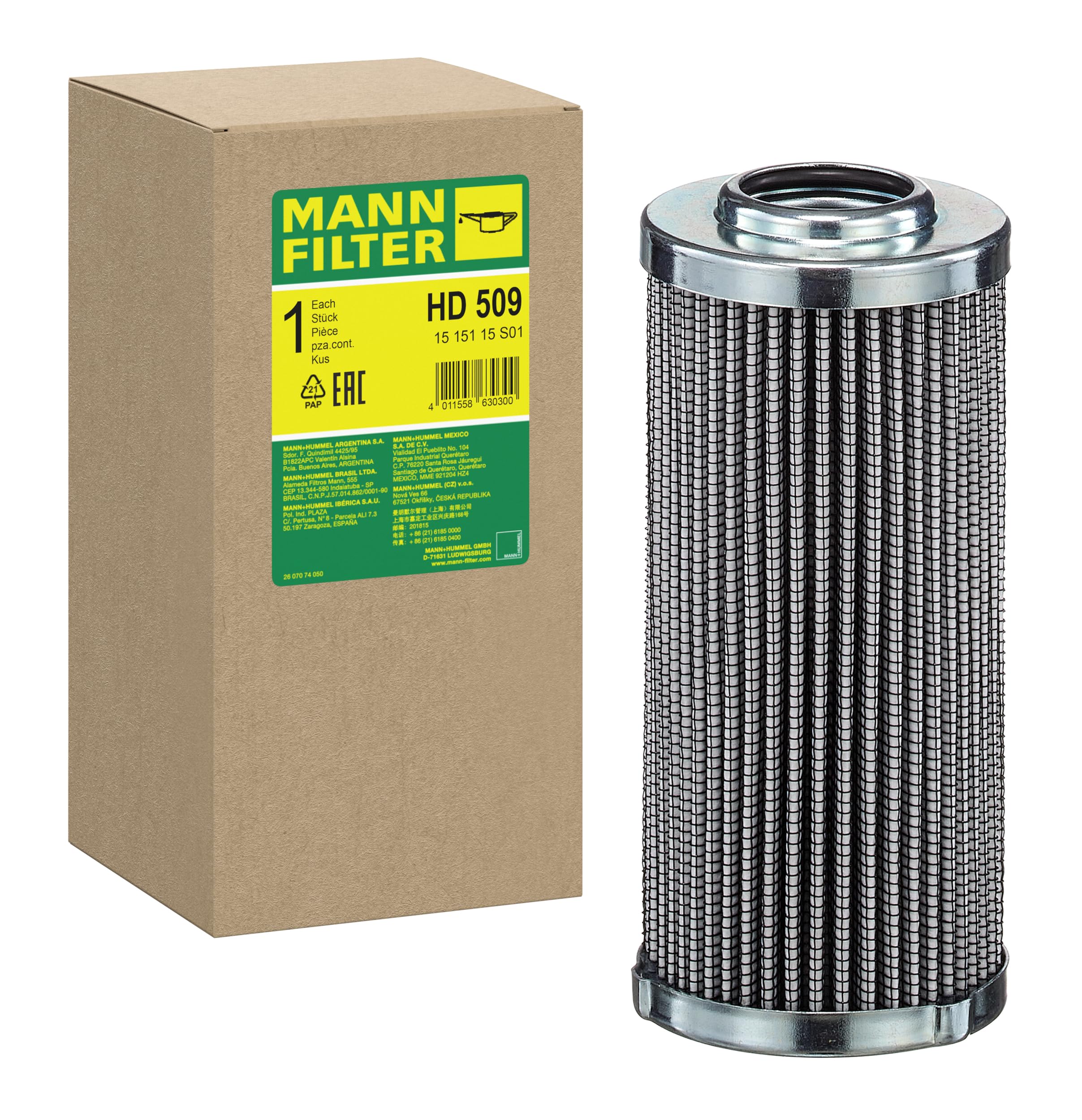 MANN-FILTER, HD 509 Hydraulique
