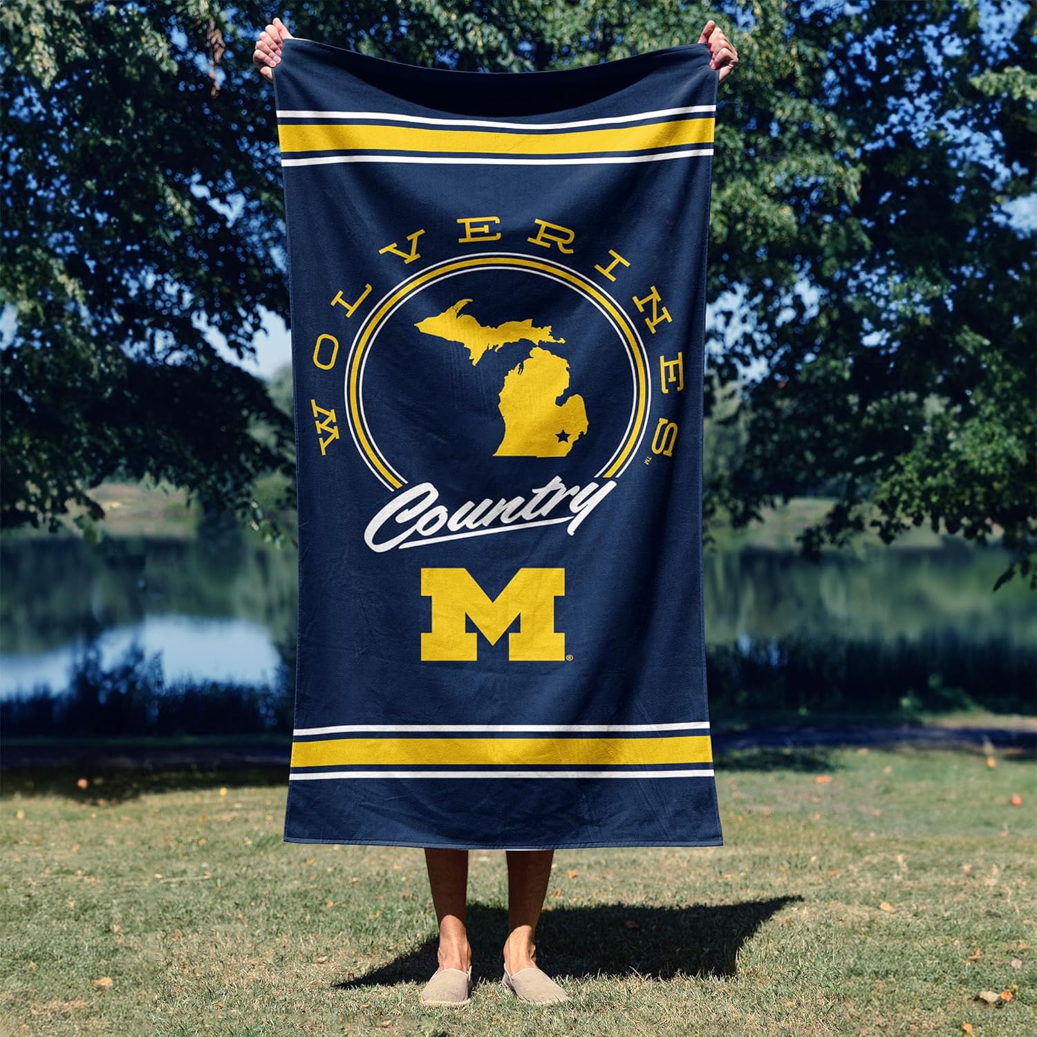 Northwest Michigan Wolverines NCAA Homebreak Beach Towel 2 Pack 30 x 60 Inches