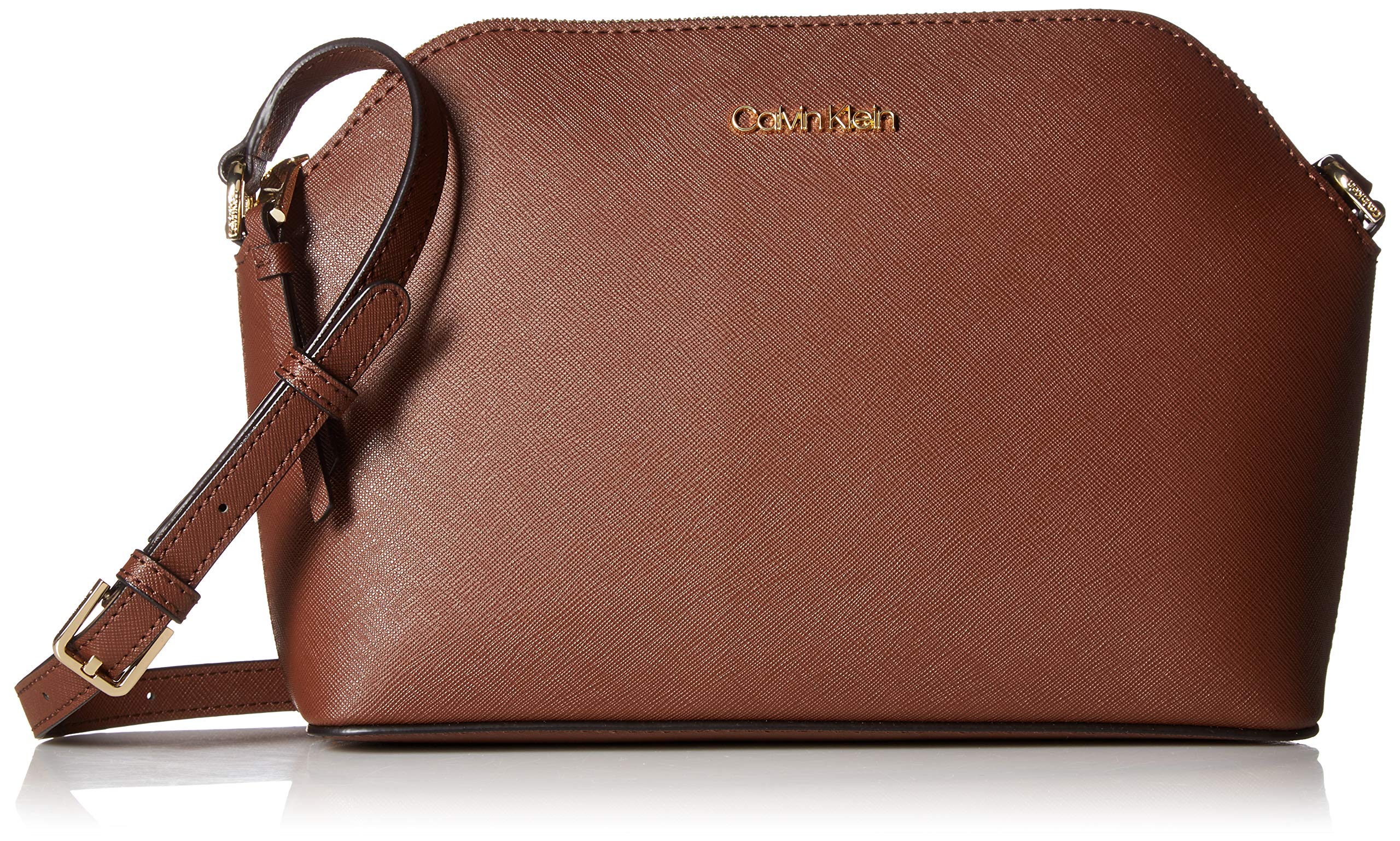 Calvin Klein Mercy Saffiano Key Item Top Zip Crossbody