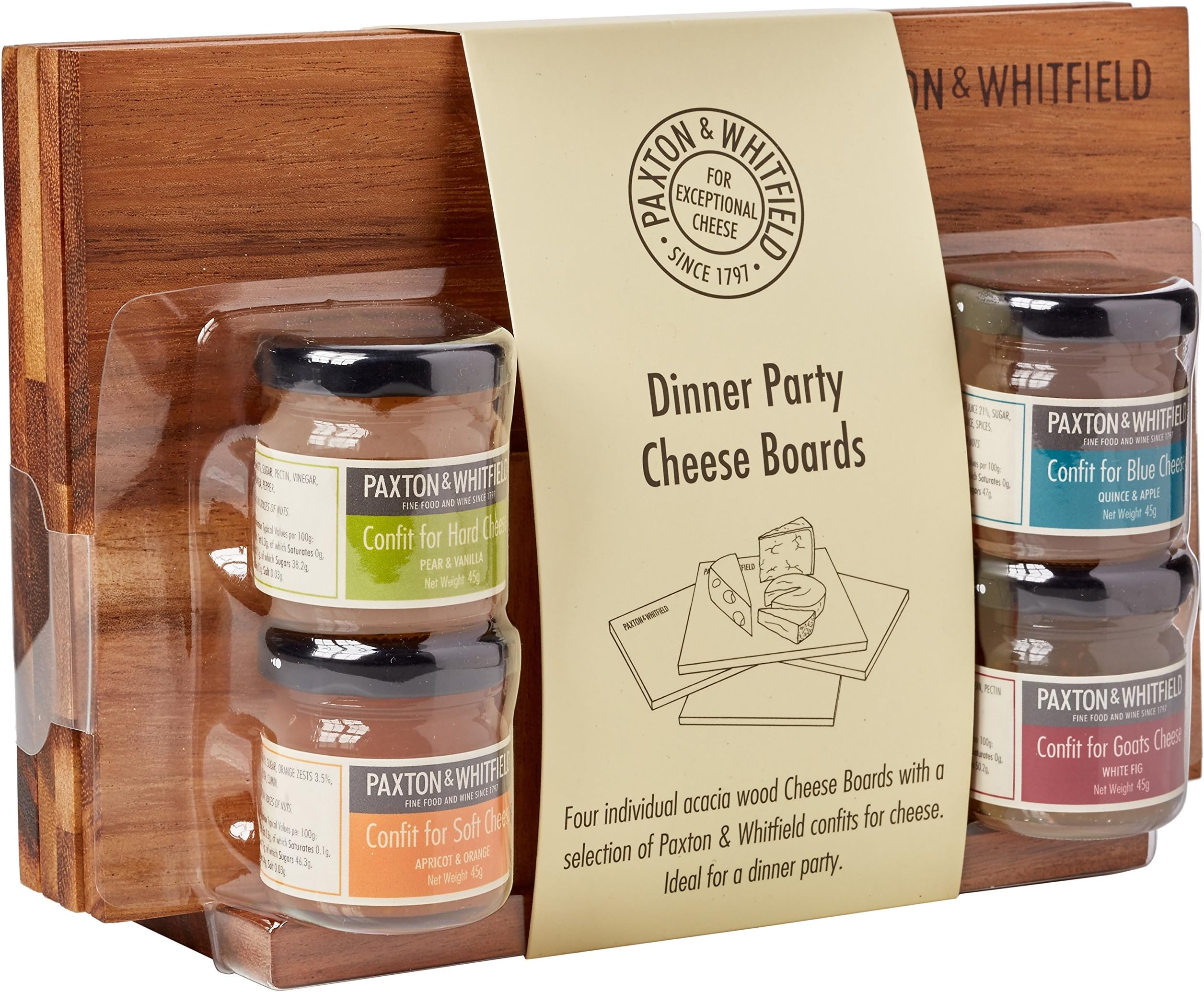 Paxton and Whitfield Dinner Party Cheese Boards with Confits