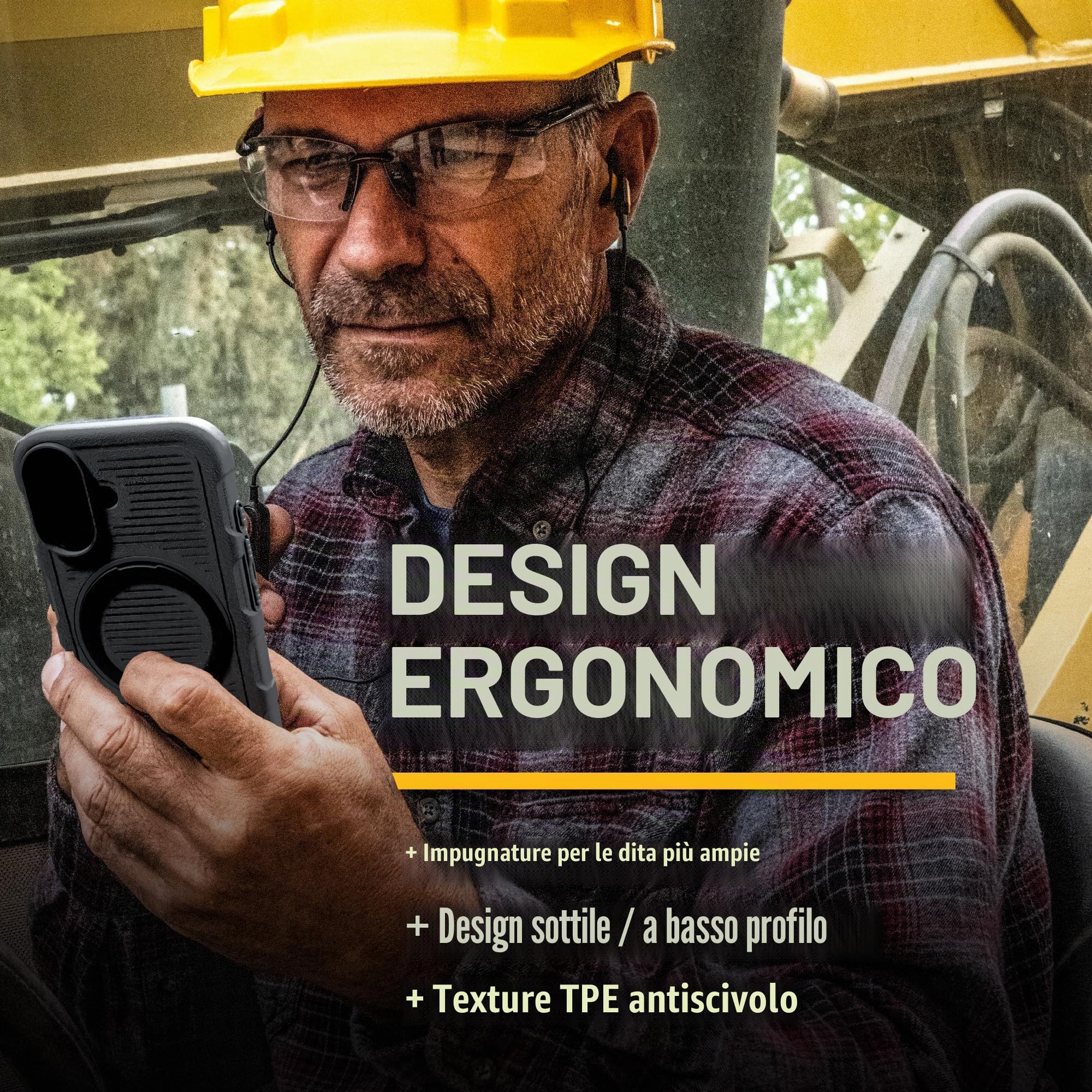 DEWALT Anello magnetico girevole a 360° per iPhone 16 Pro Max, resistente protezione contro le cadute adatta per MagSafe con supporto e anello supporto, nanobolle antiurto per iPhone 16 Pro Max,