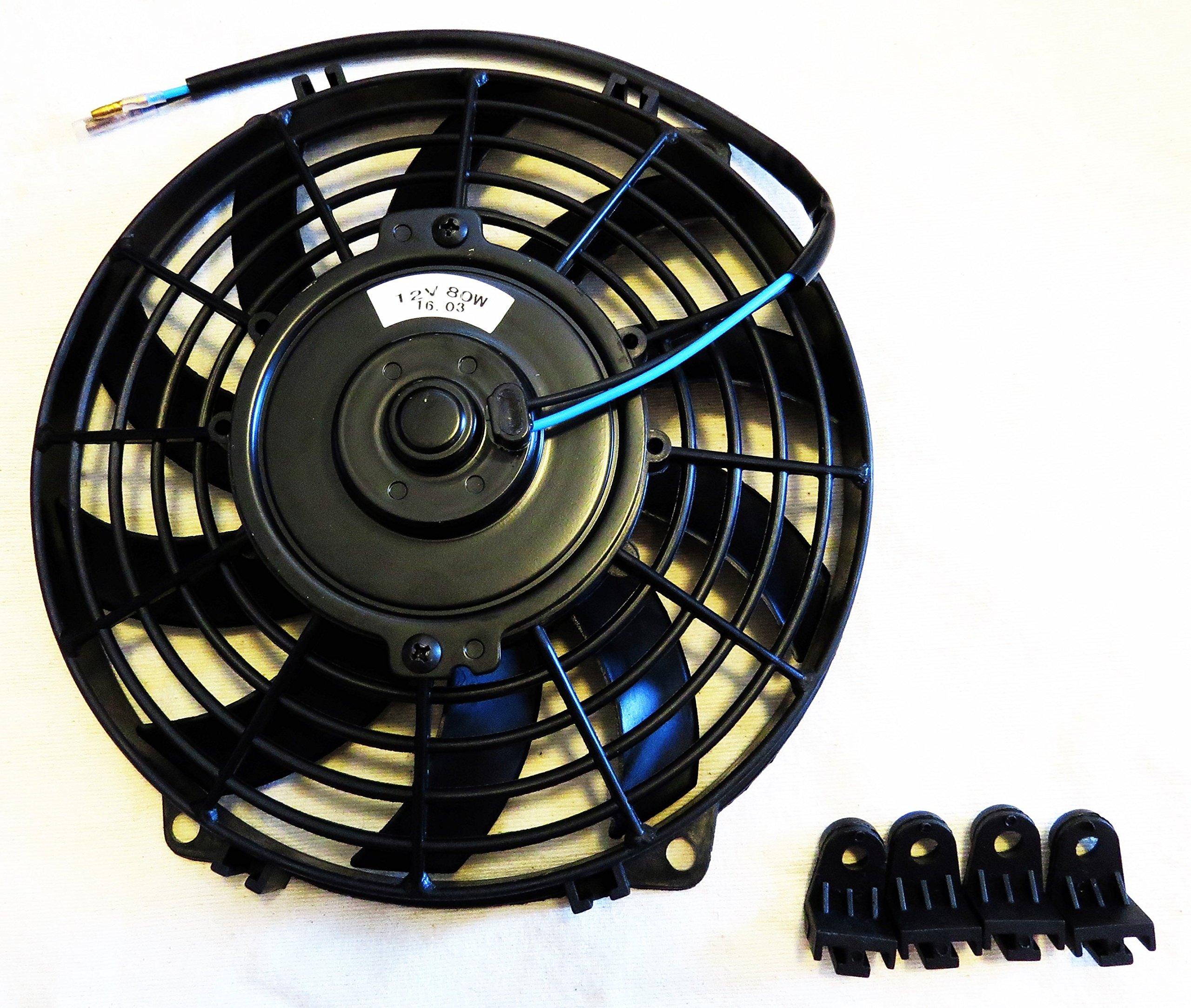 Amazon | (mind items) 9インチ 汎用 電動ファン 薄型 プル式 吸風式 