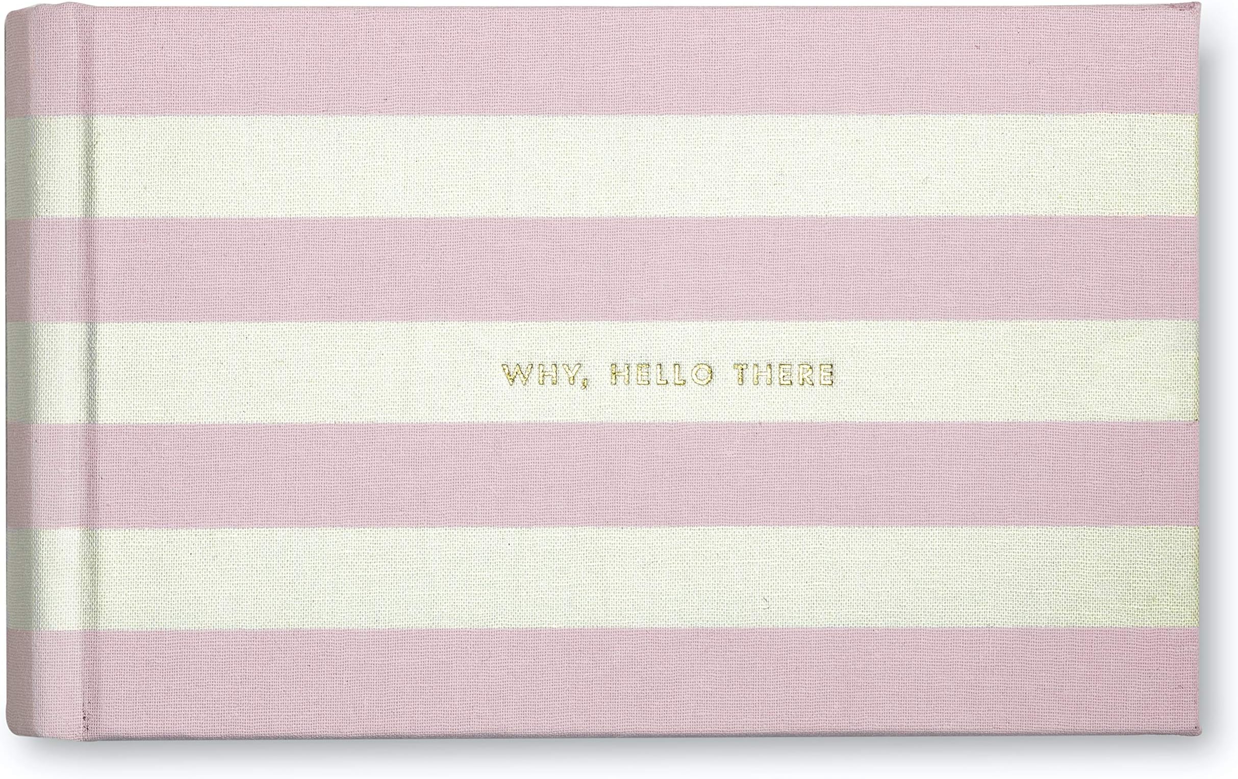 Kate Spade New York Small Photo Album 4x6, Picture Book Holds 80 Photos, Pink Stripe