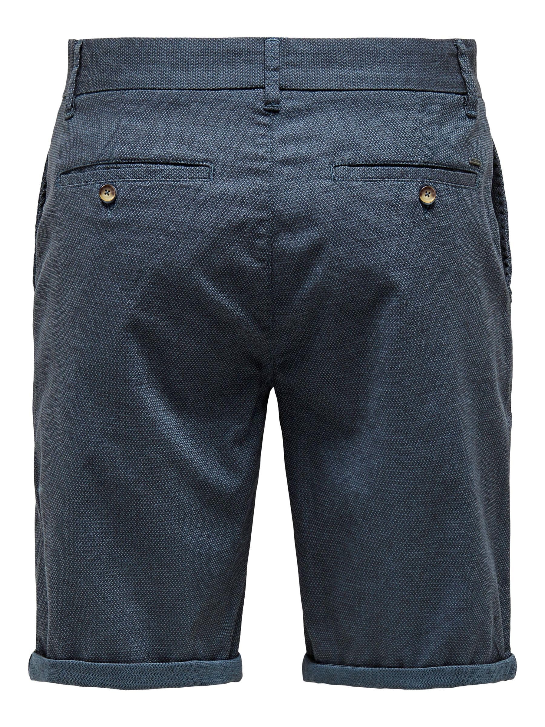 Only & Sons Herren Chinoshorts Onspeter Dobby 0058 Shorts Noos