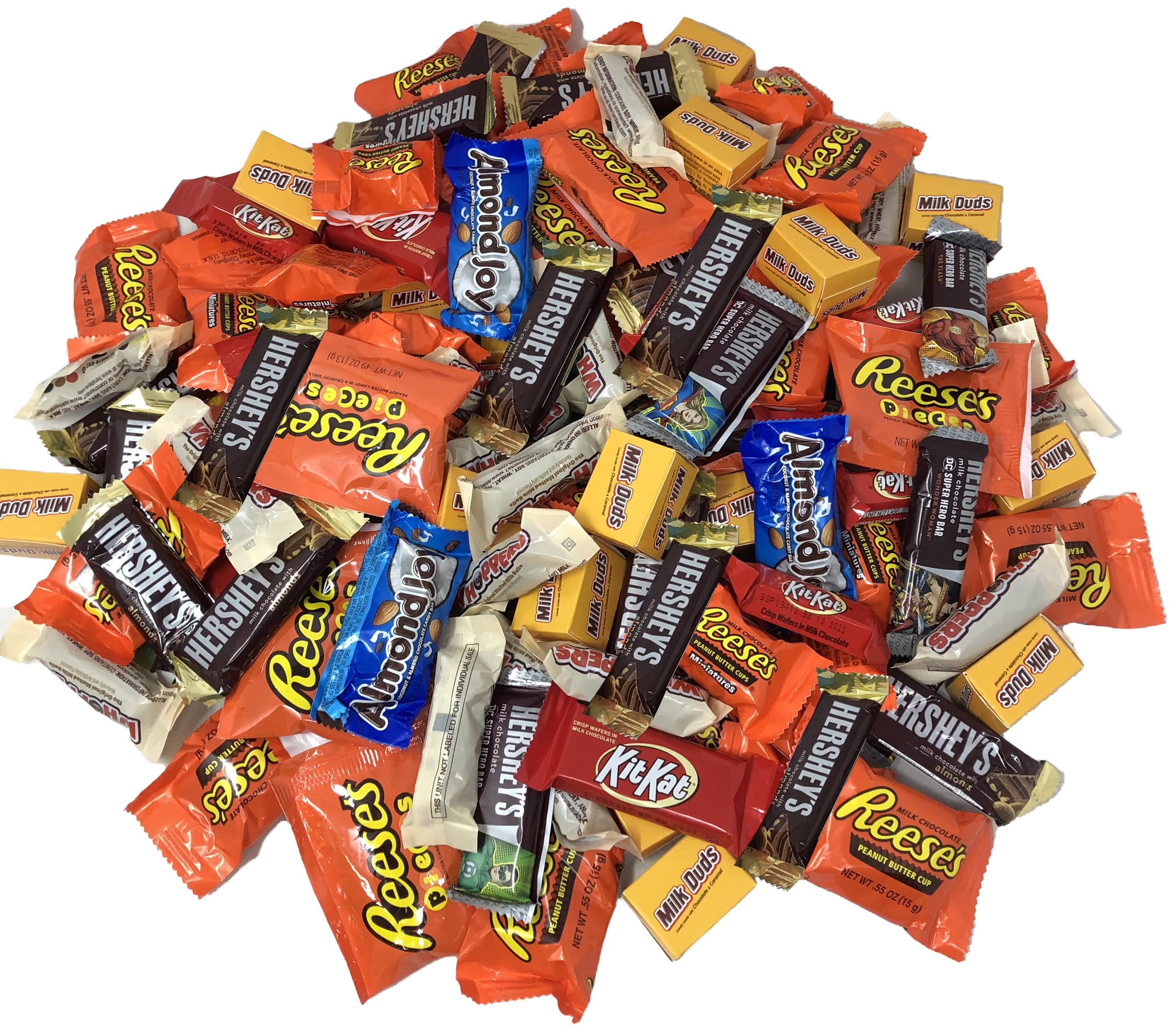 Buy BULK CHOCOLATE CANDY BAR MIX 5 LB of Individually Wrapped Milk