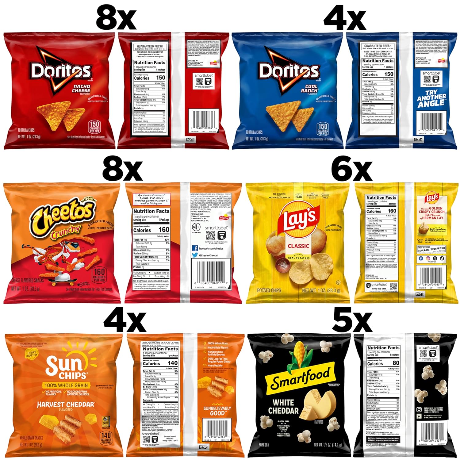 Frito-Lay Snacks Variety Pack 35, Classic Mix, 1 Count