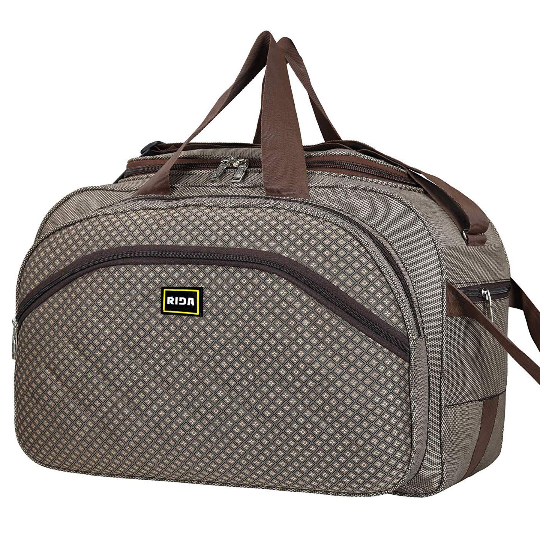 RIDA Bag (Expandable) 50L Waterproof Polyester Lightweight Luggage Travel Duffel Bag with 2 Wheels