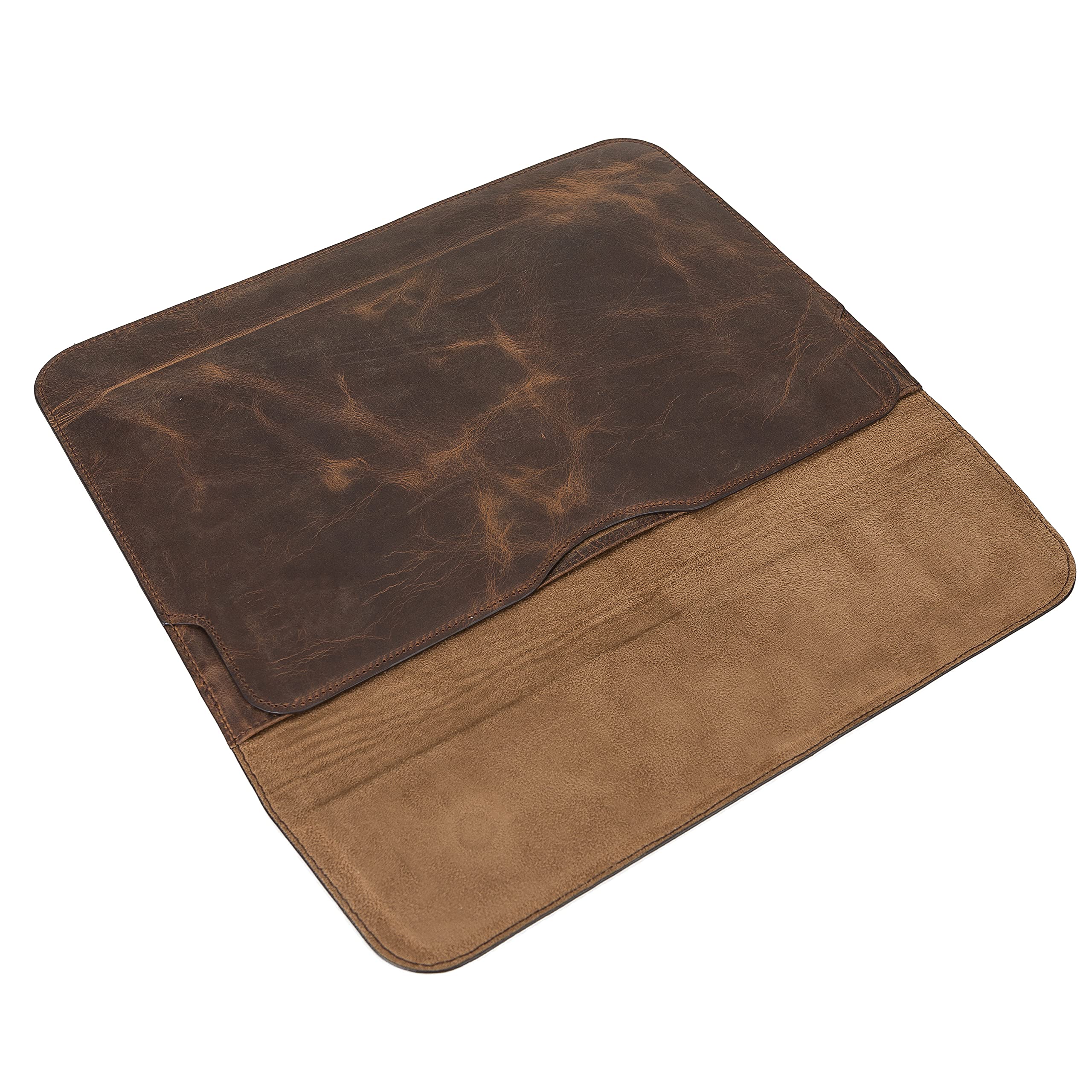 Solo Pelle MacBook Pro 13 und 14 Zoll & Air Retina 13 Zoll Retina, Air M1 Pro Ledertasche Case Hülle Montana für das Apple MacBook Pro 13" Inch aus echtem Leder (Vintage Braun)