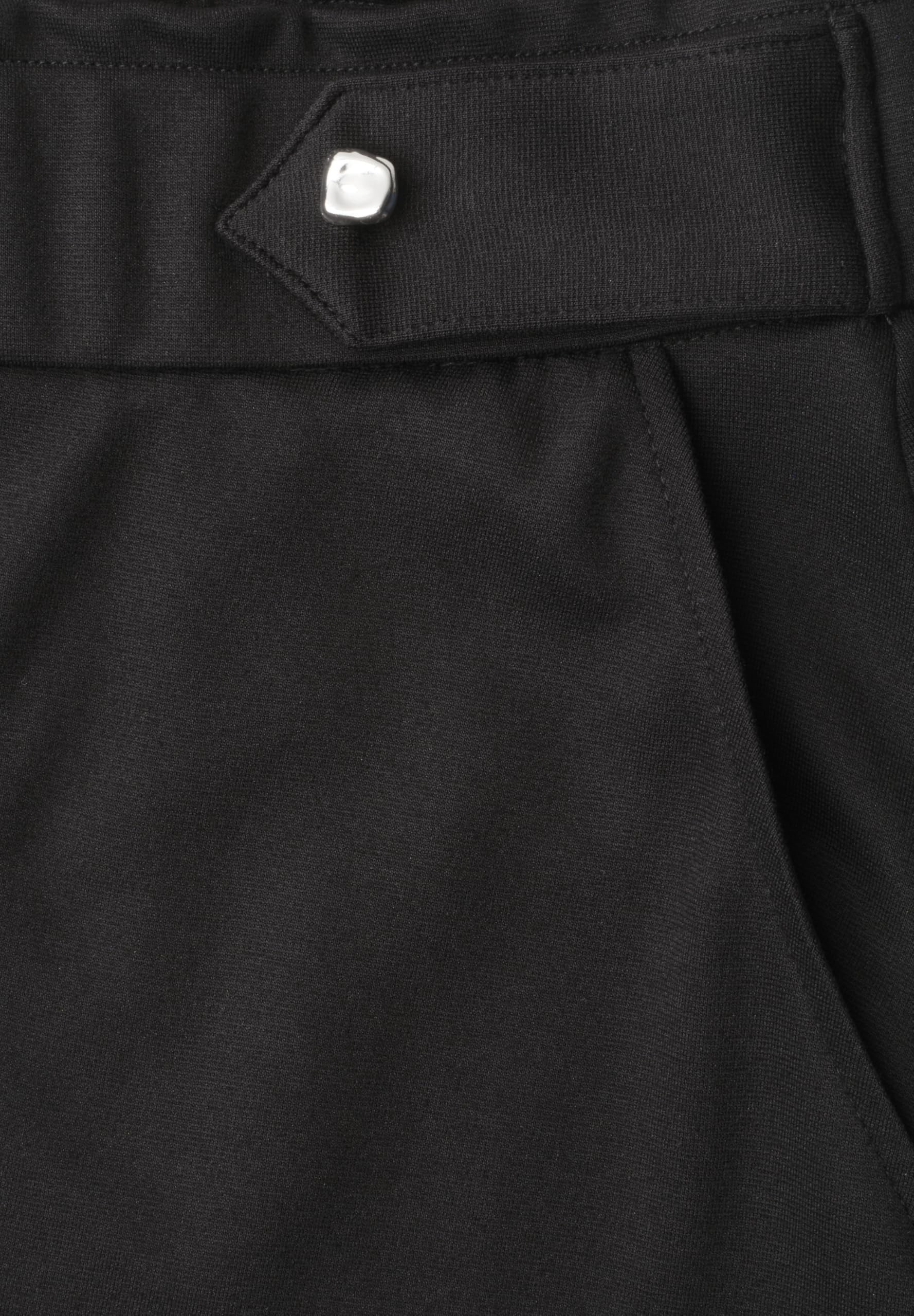 Damen Kniefreier Rock mit Knopfdetails