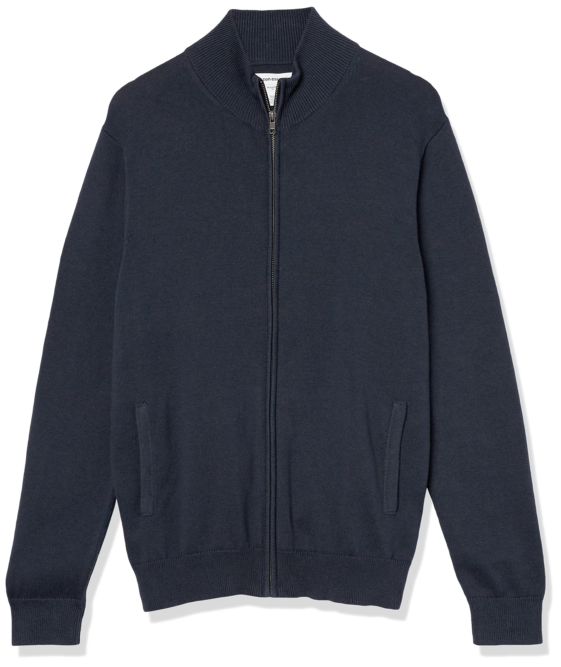 Amazon Essentials Hombre Jersey de Algodón con Cremallera Completa