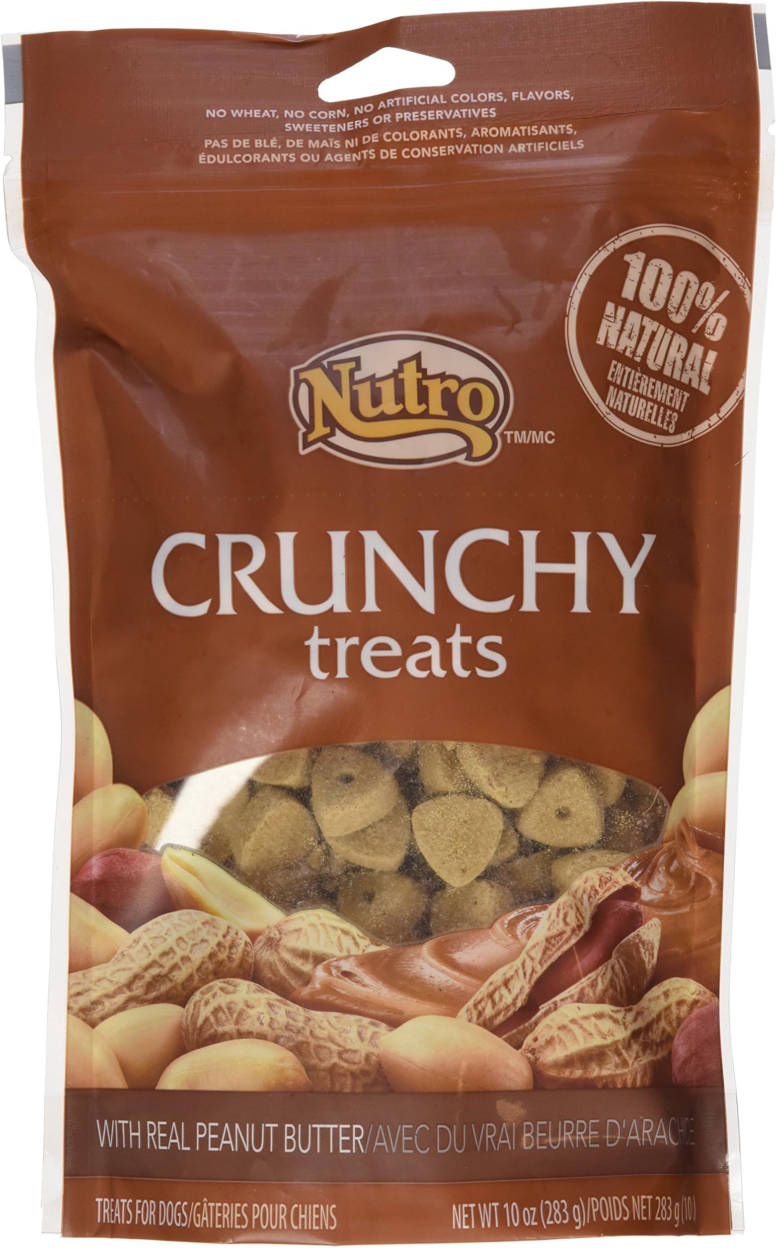 Nutro Crunchy Treats Peanut Butter 10 oz(2Pack)